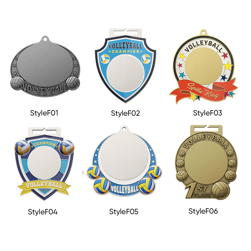 3.5" UV Printed Volleyball Medals 2