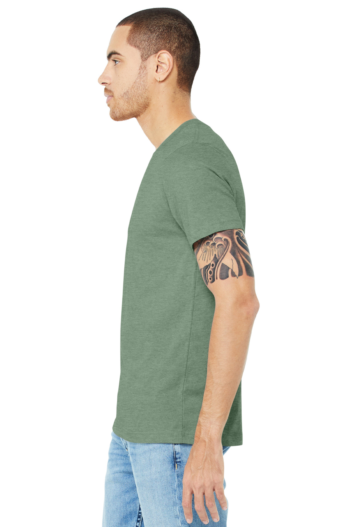 BELLA+CANVAS Unisex Heather CVC Short Sleeve Tee. BC3001CVC 16