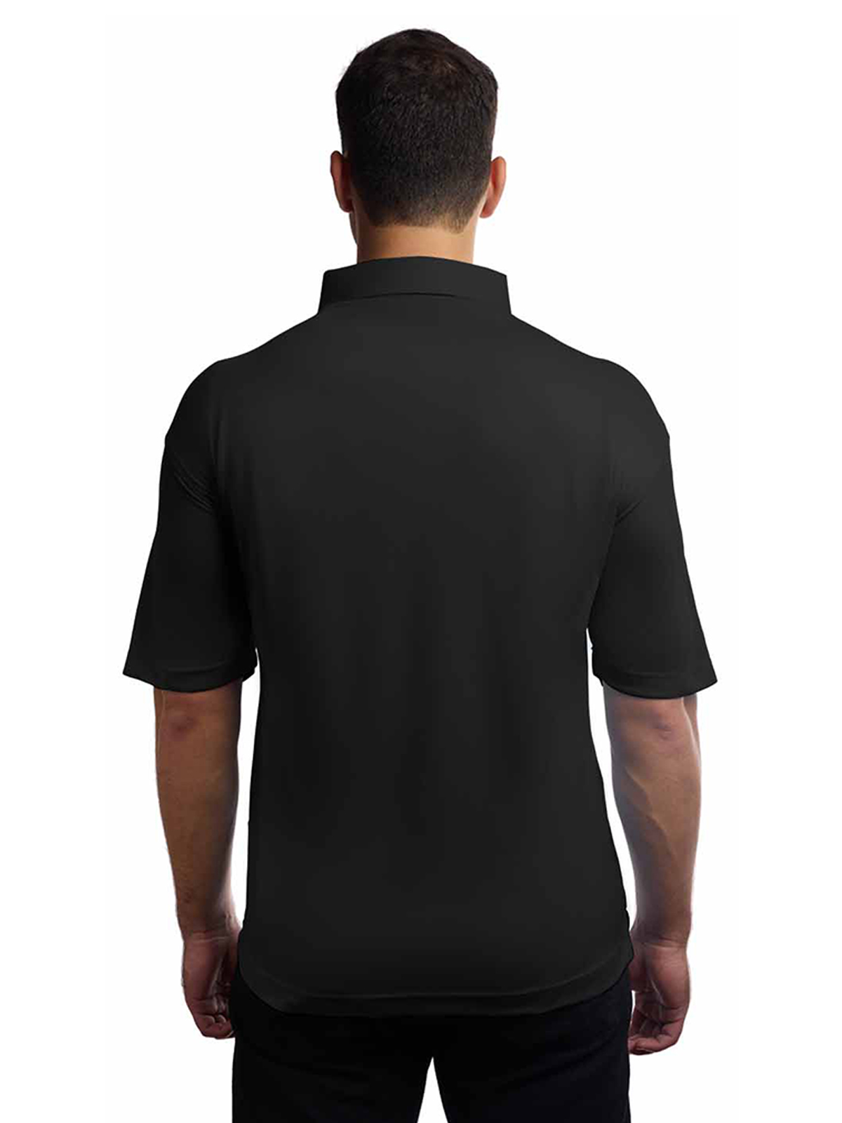 Blue Generation - Men's Pocketless Bonded Collar Dress Polo 14
