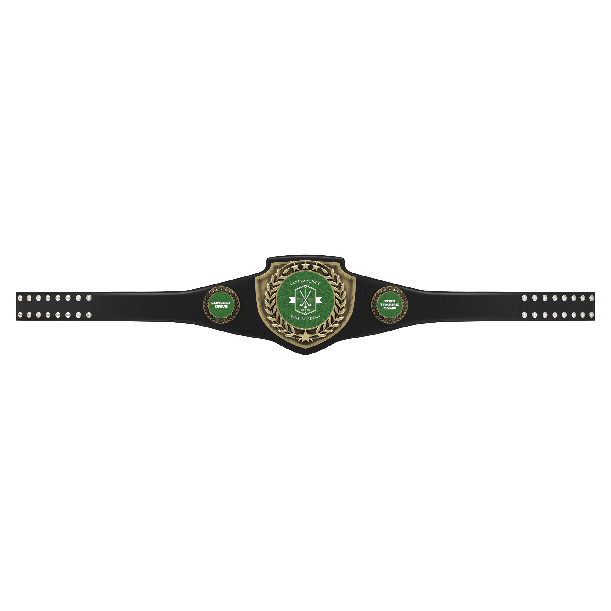 Express Vibraprint® Antique Bright Champion Award Shield Belt 8