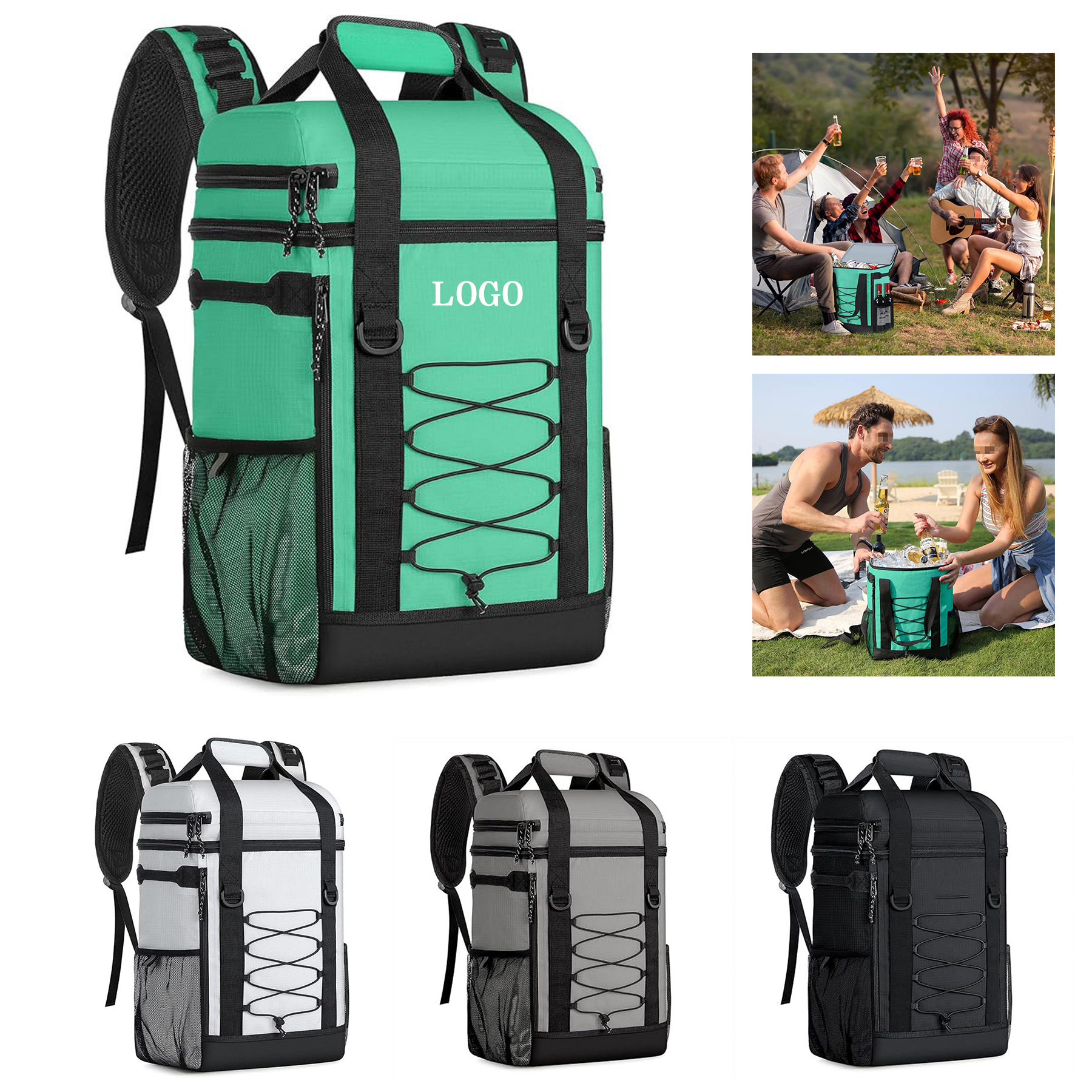 36 Cans Multifunctional Leakproof Cooler Backpack 4