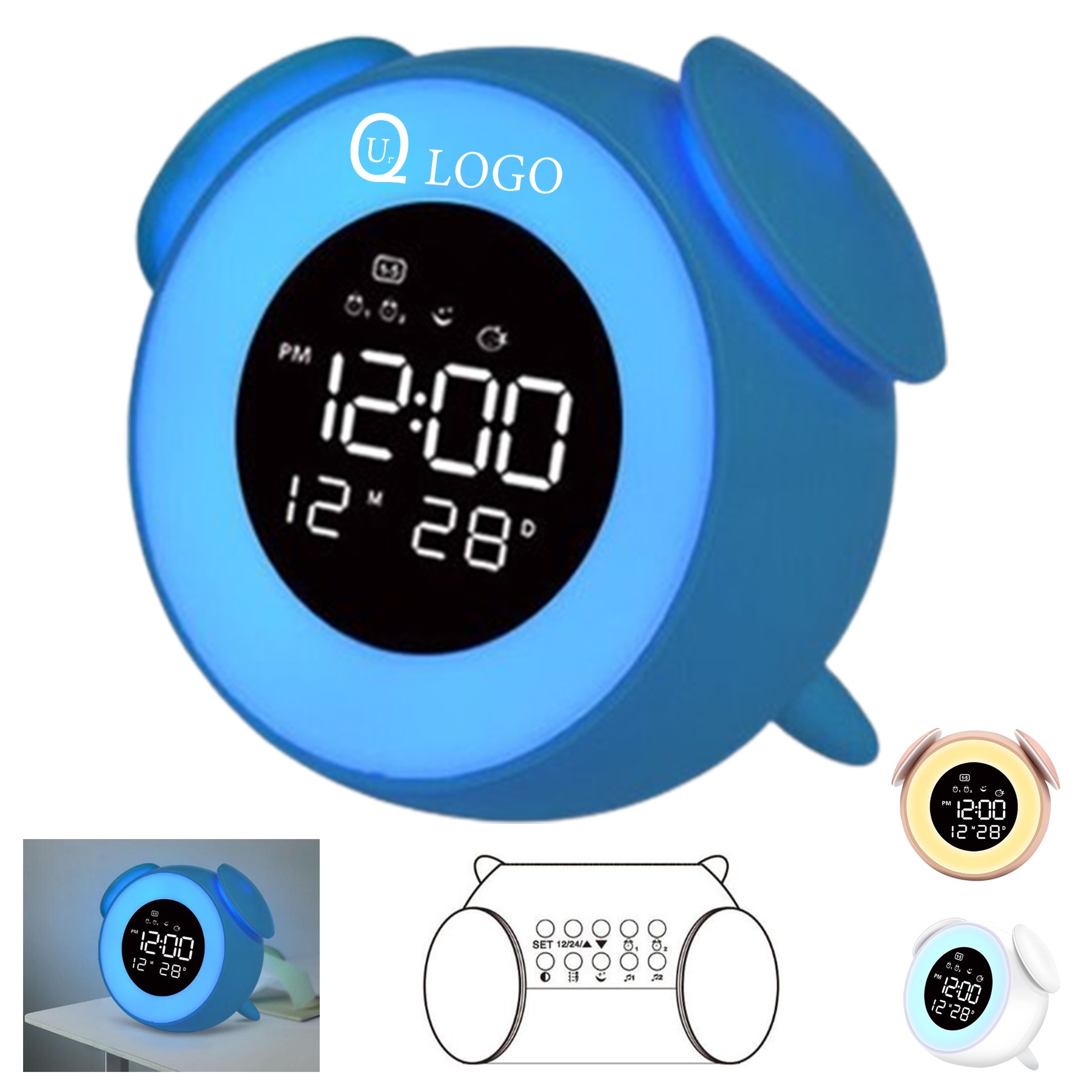 Usb Led Multifunction Alarm Clock