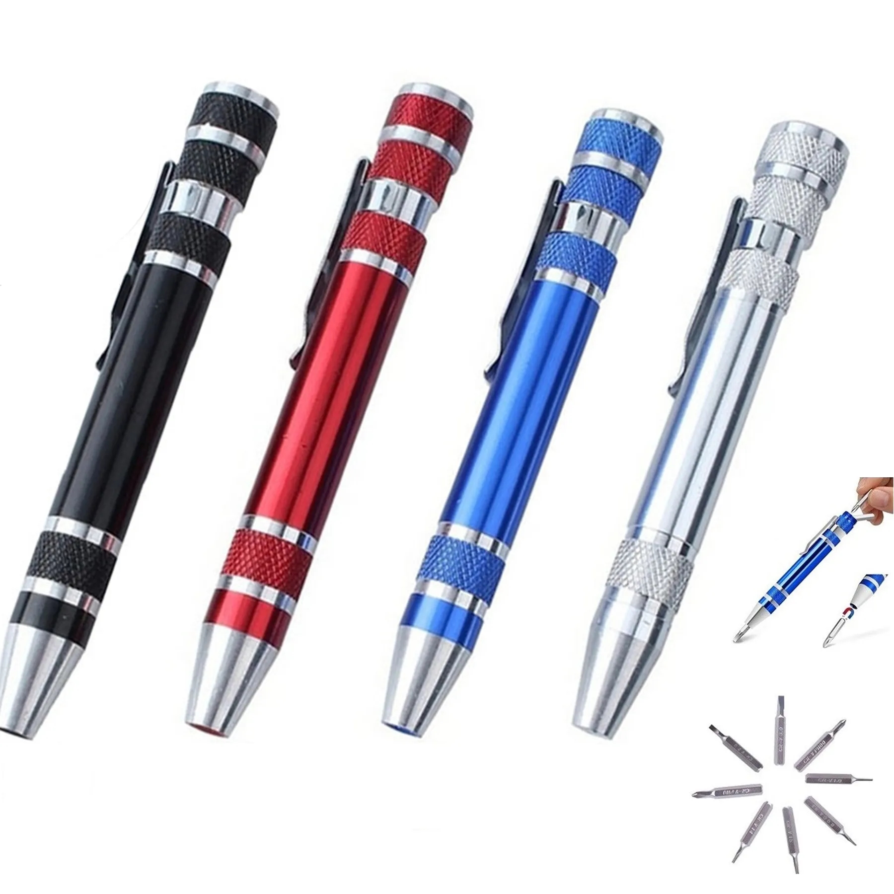 8 In 1 Pocket Aluminum Screwdriver Kit 6
