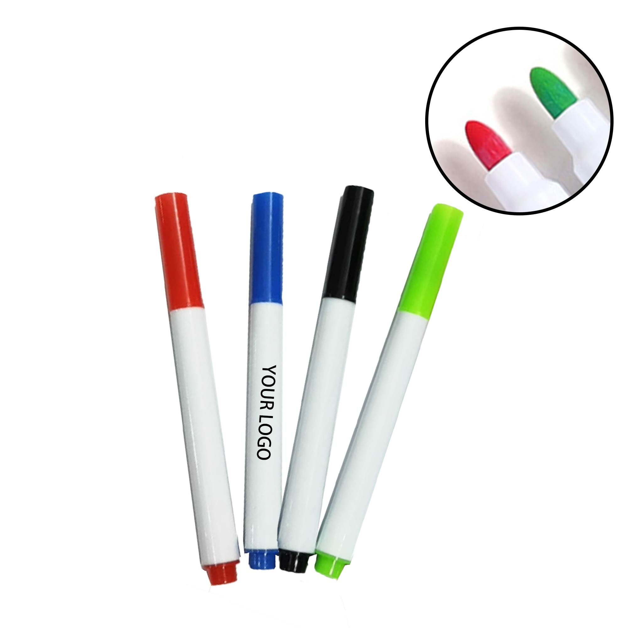 MOQ:50pcs Custom Refillable Dry Erase Markers 2