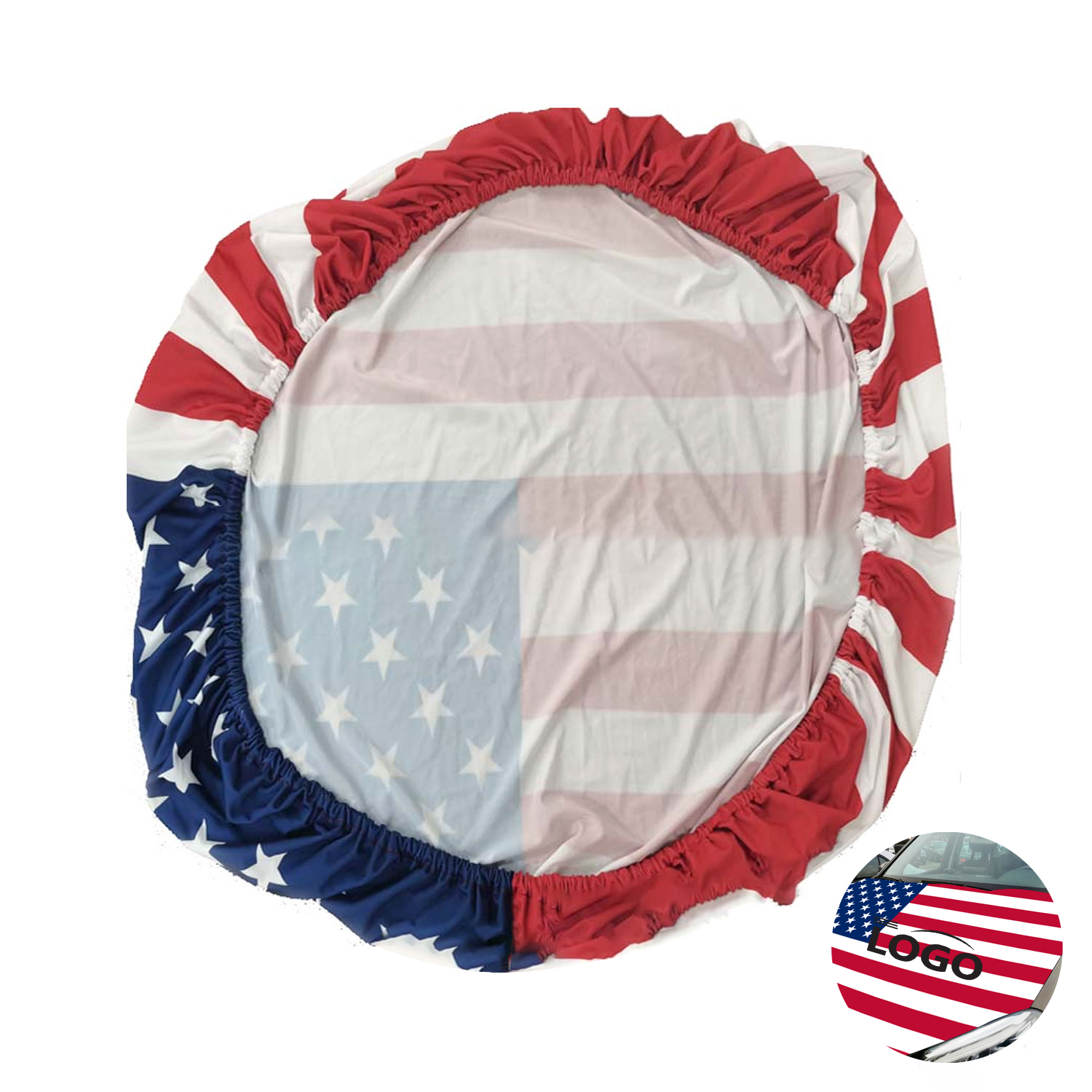 American Flag Car Roof Cover 2