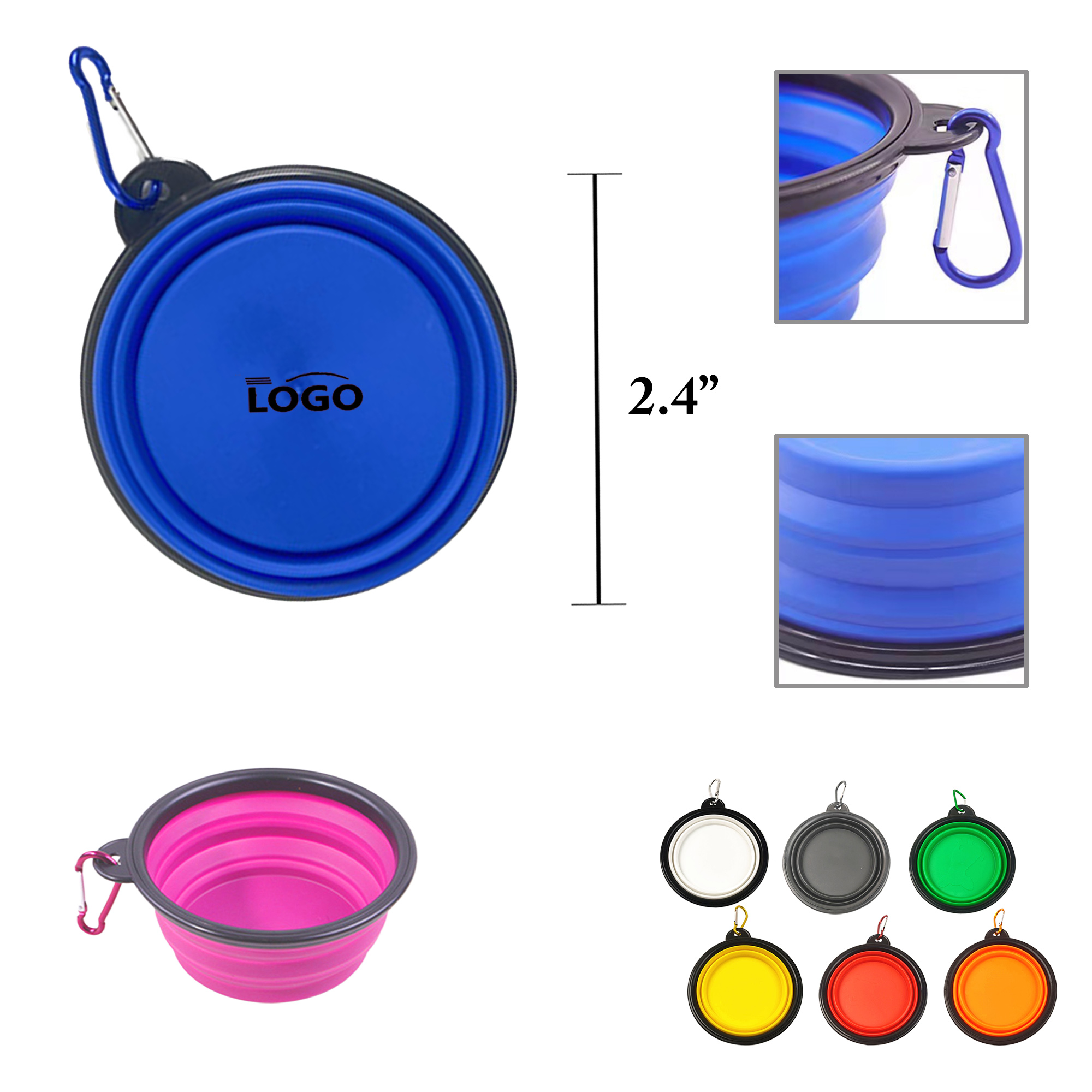 MOQ50 Versatile Portable Pet Water Bowl 9