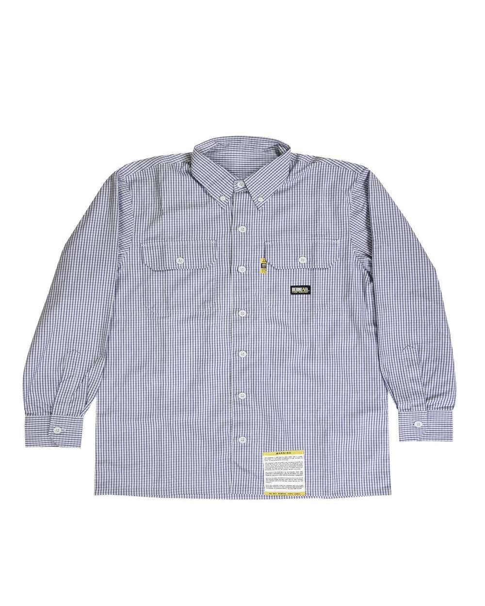 Men's Flame-Resistant Down Plaid Work Shirt - FRSH21 13
