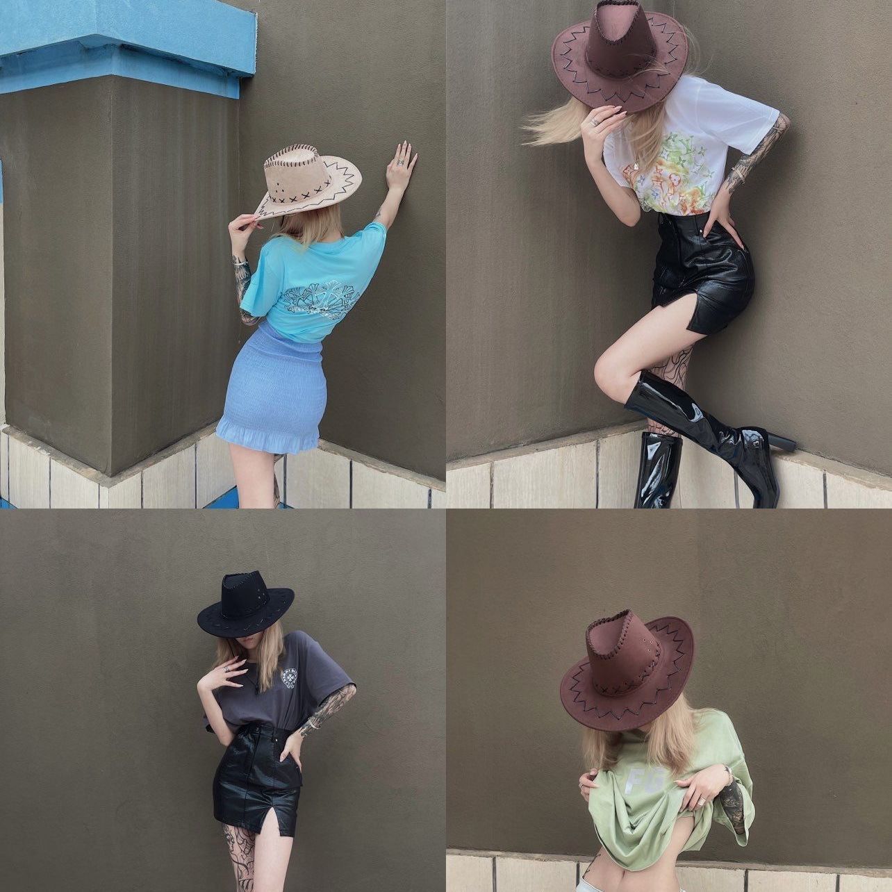 Faux Felt Cowboy Hat 6