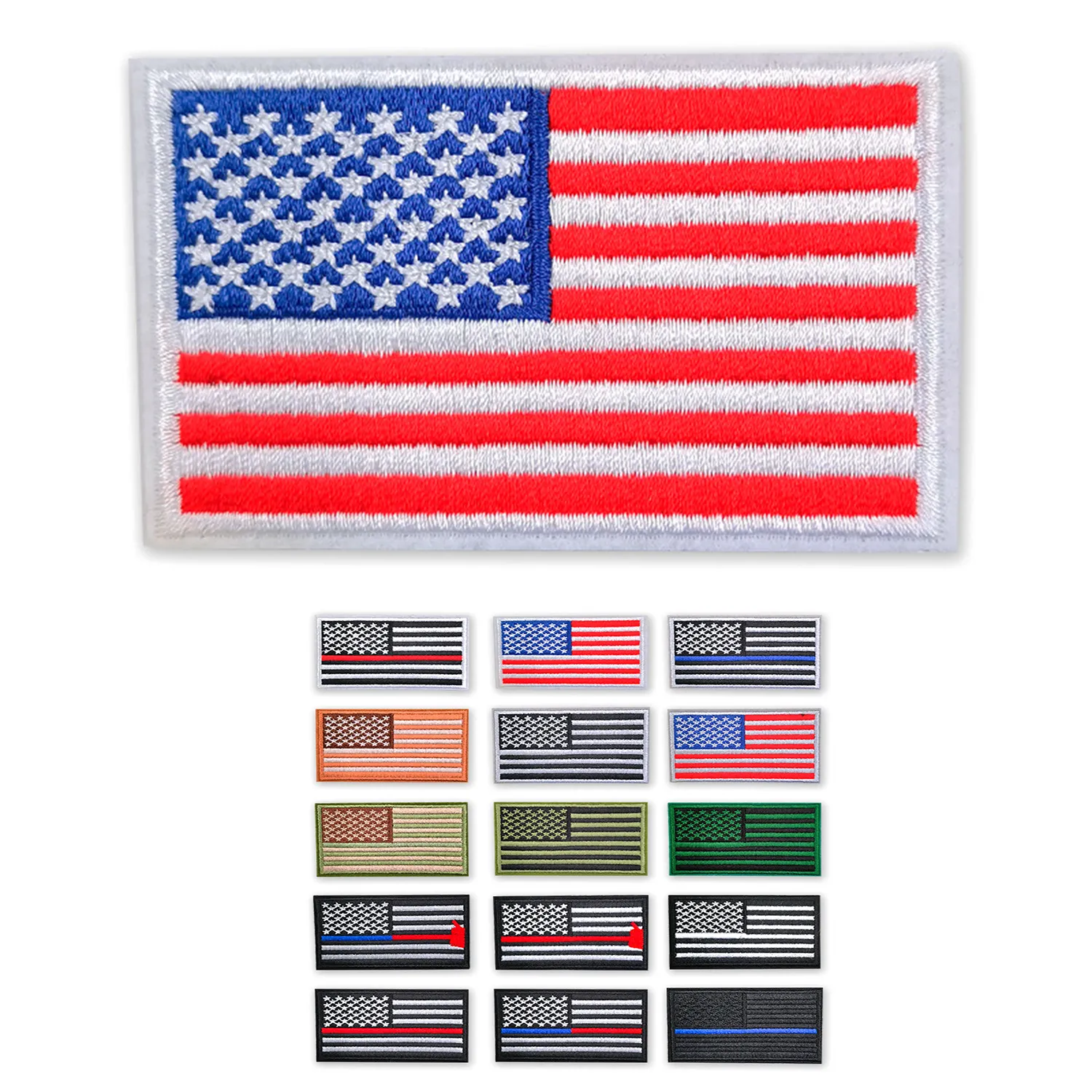 Custom Embroidered USA Flag Patches 3