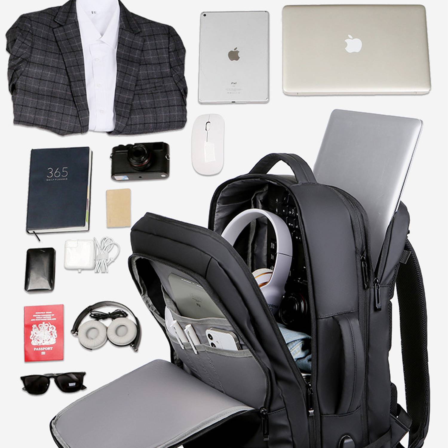 USB Large Multifunction Backpack 1