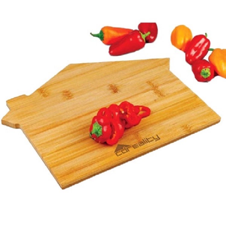 BistroTek House Shaped Bamboo Cutting Board