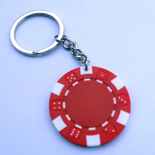 Colorful Plastic Jetton Keychain 2