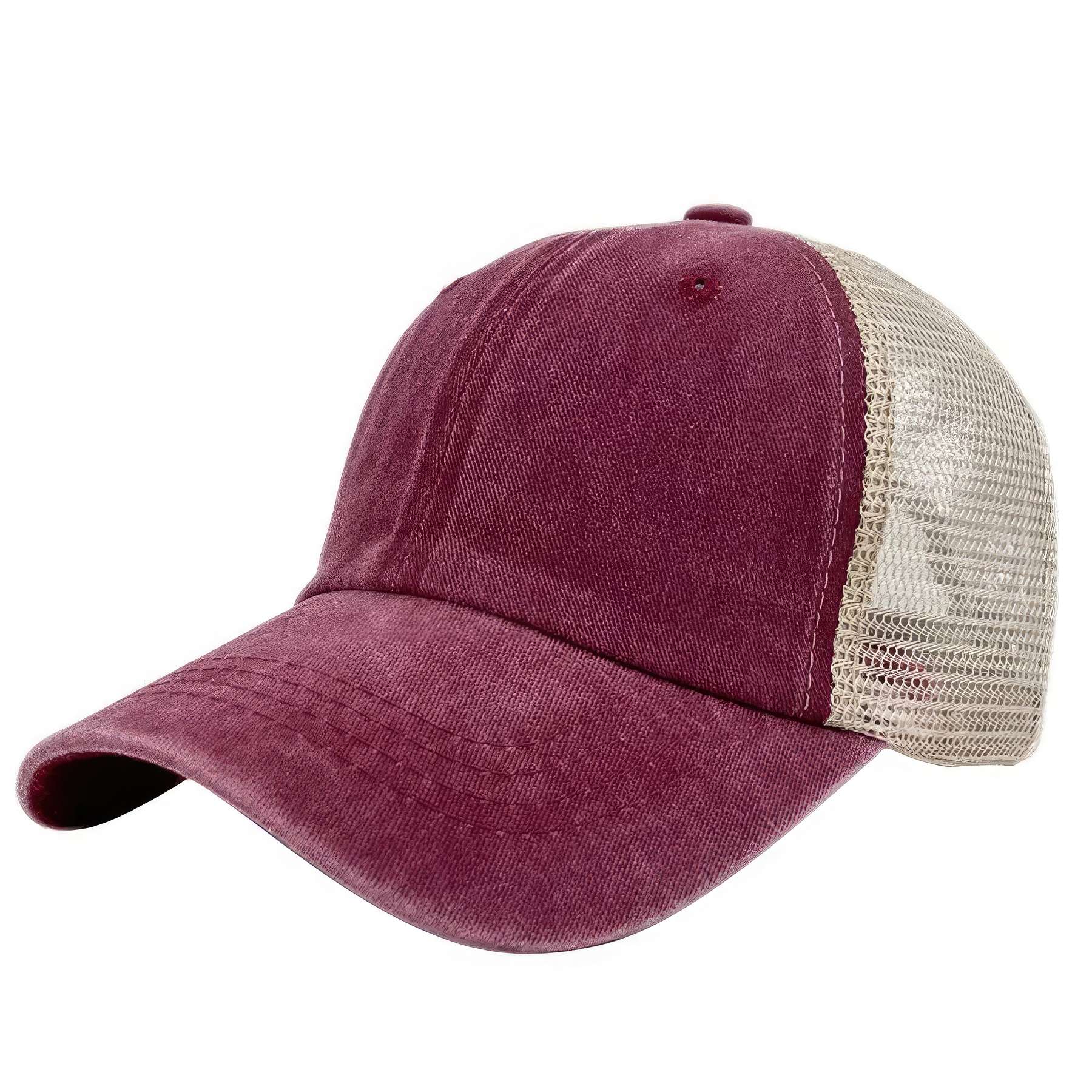 Custom Adjustable Washed Mesh Back Trucker Hat 3