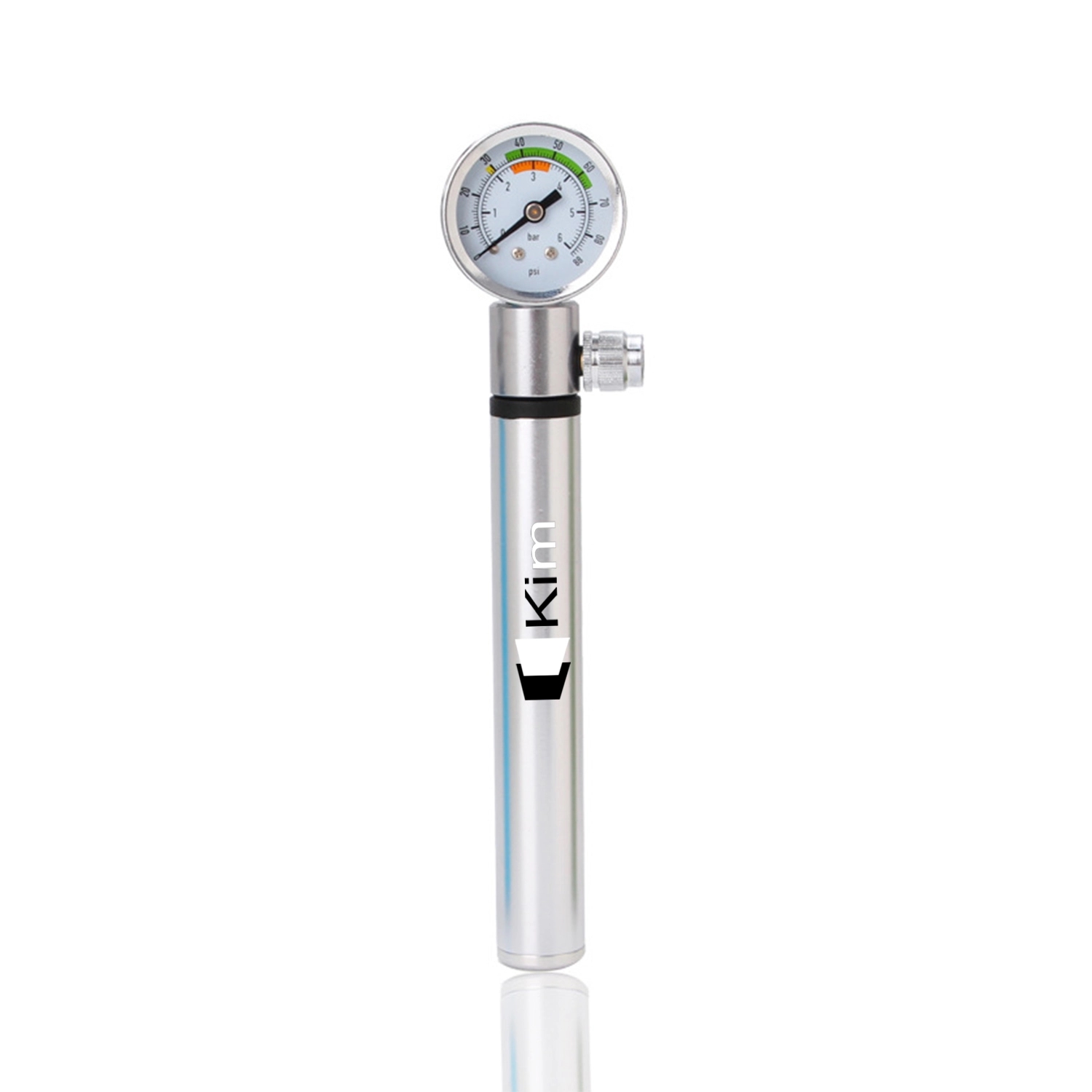 Bike Pump Portable With Pressure Gauge 1