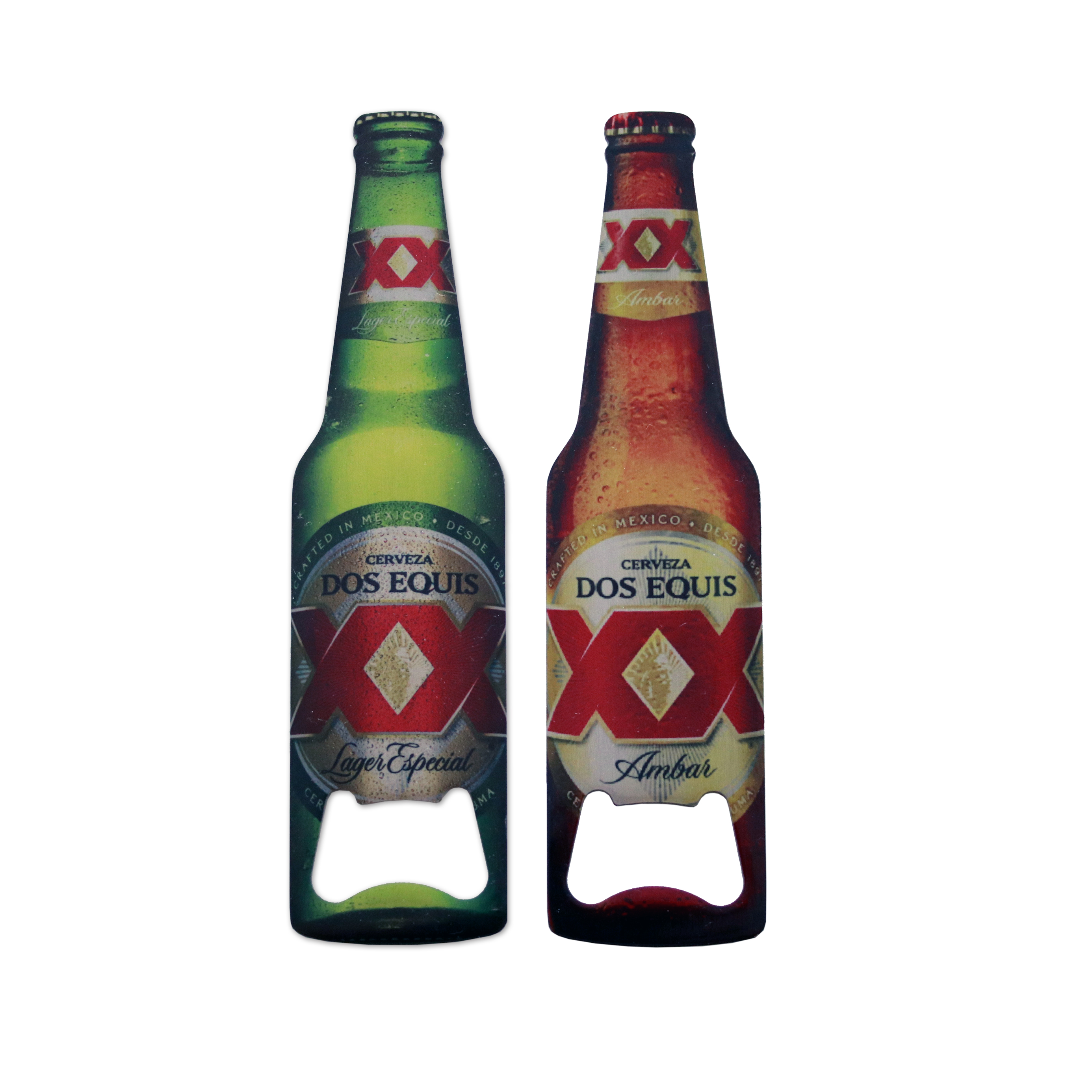 Sublimated Stainless Steel Bottle Opener - Bottle Shape (1.4375" x 5.75")