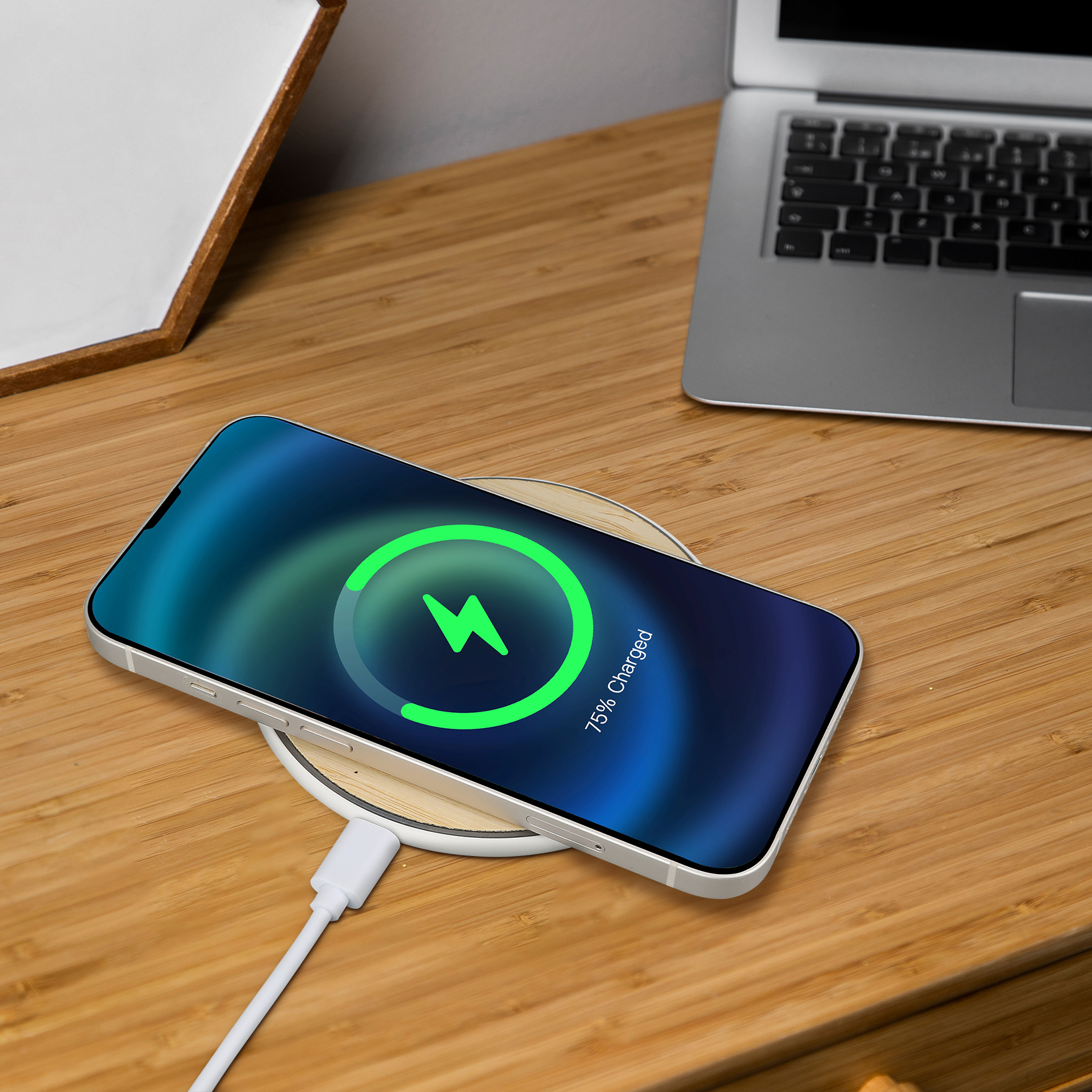 Bamboo 15W Wireless Charging Pad 9