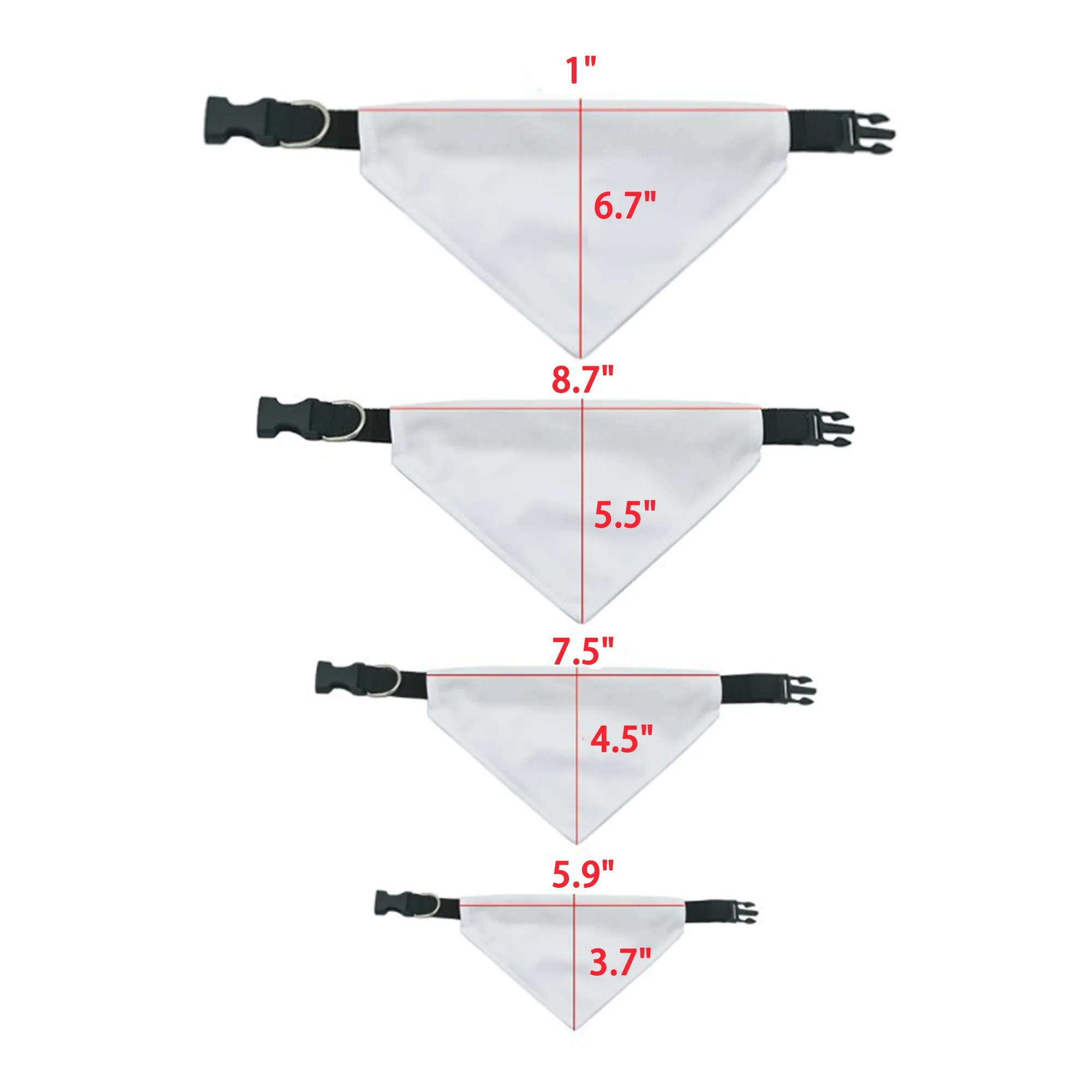 MOQ 30 Pet Triangular Bib, 4