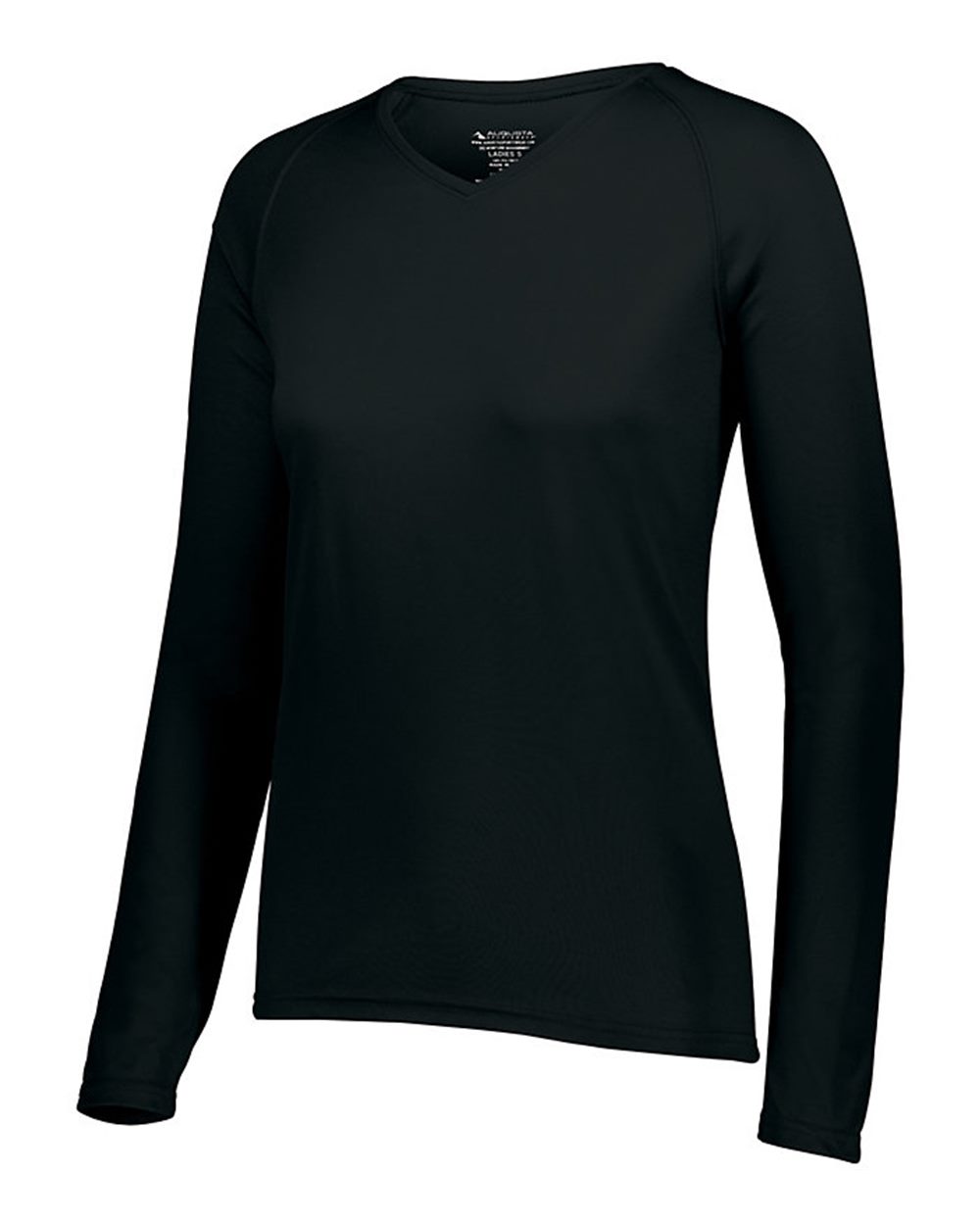Women's Attain Wicking Long Sleeve V-Neck T-Shirt - 2797 4