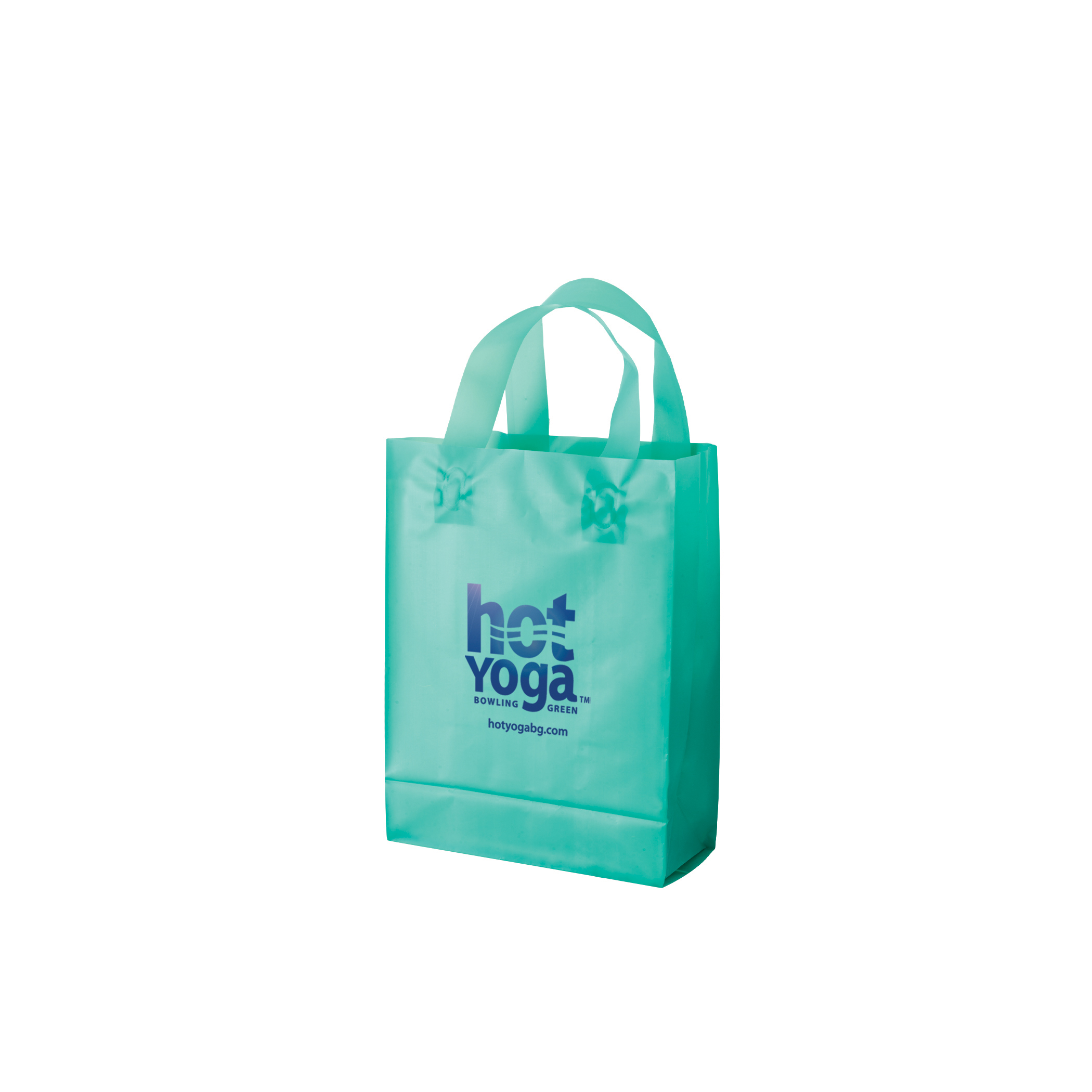 Color HDPE Frosted Soft Loop Shopper 12
