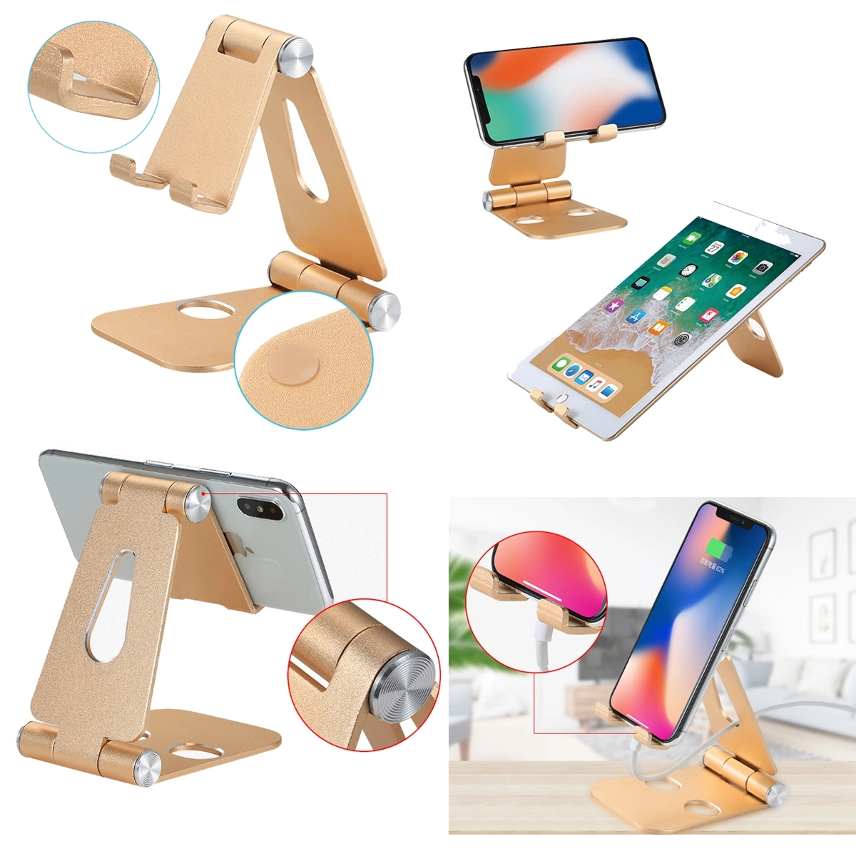 Aluminium Foldable Mobile Stand 3