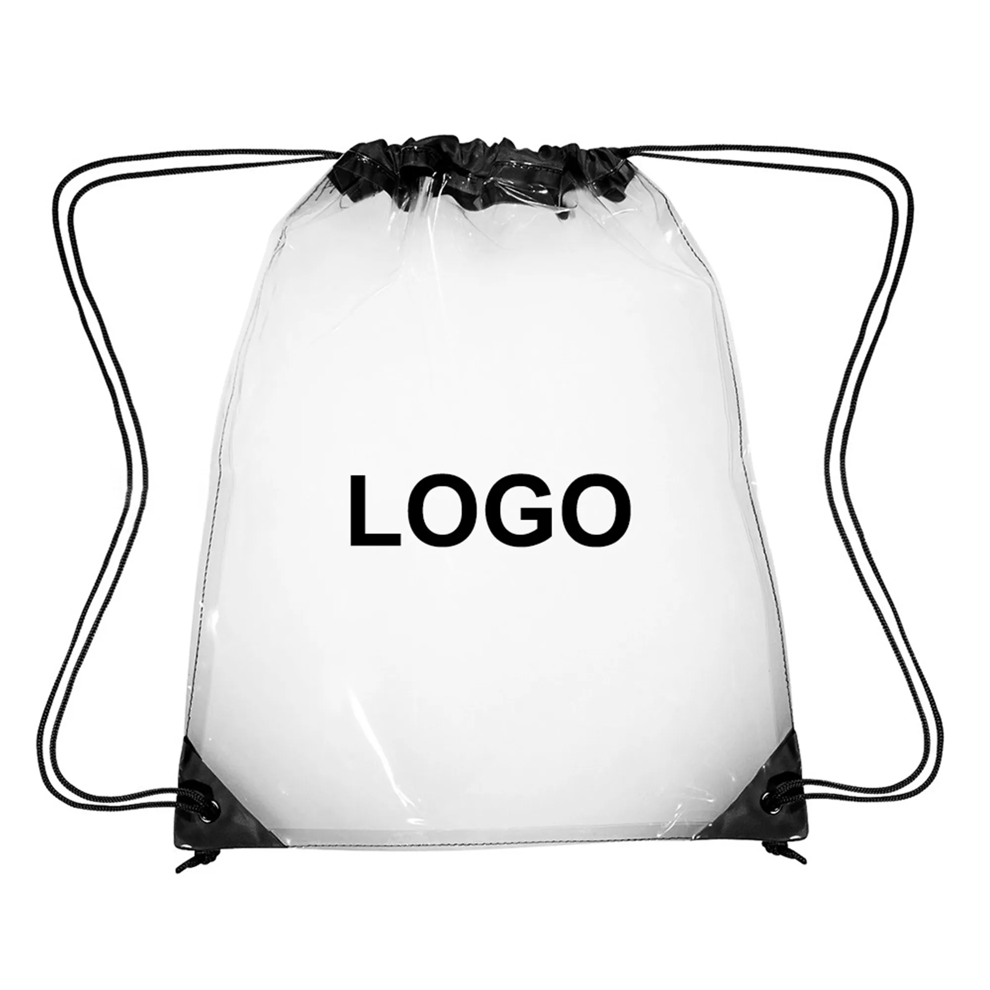 Clear PVC Drawstring Bag 1