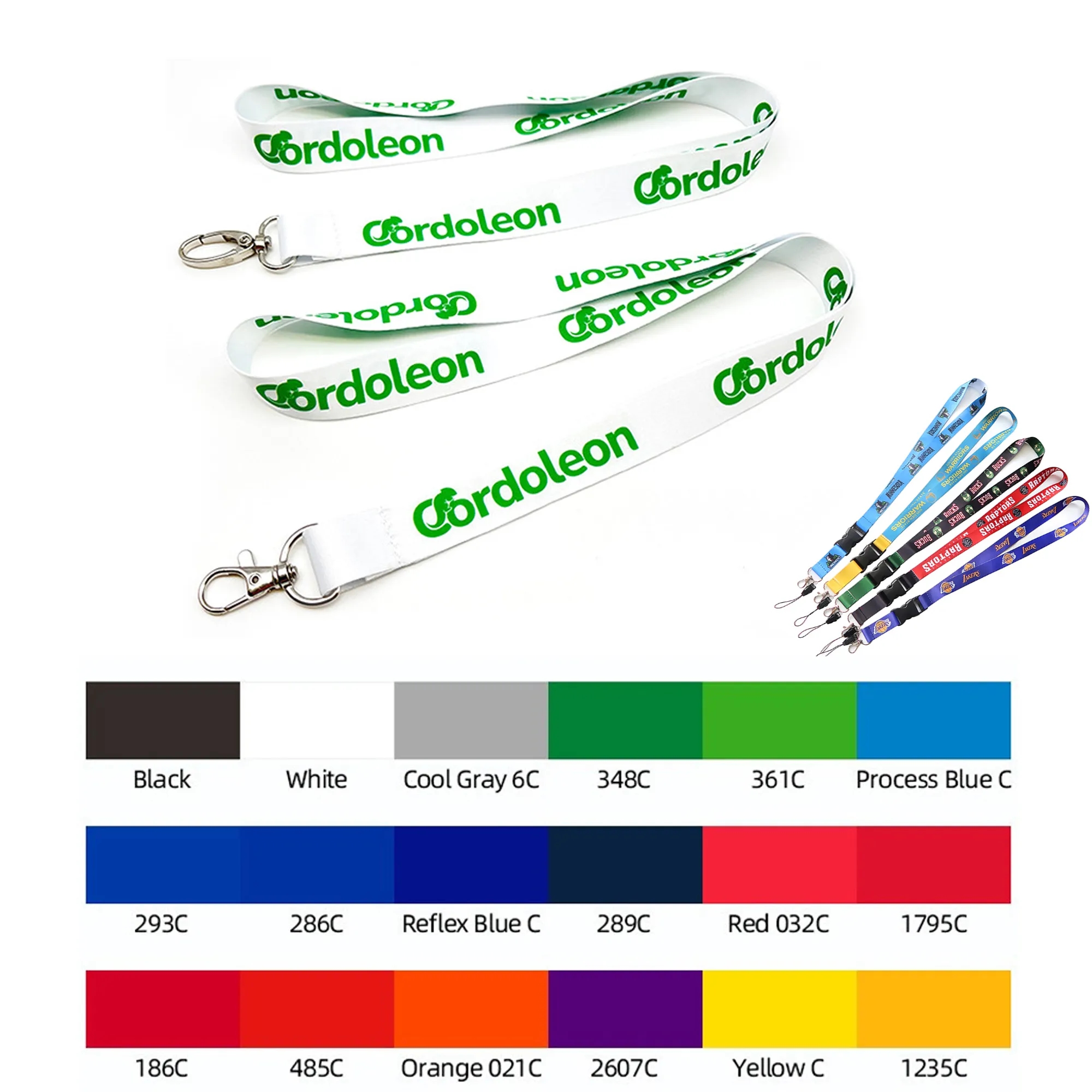 Custom Logo Wrist Lanyard Strap Cute Key ID Badge Holder 2
