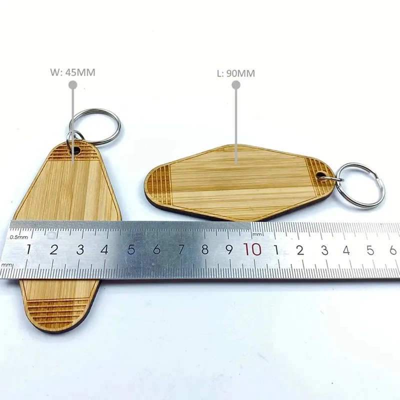 Bamboo Motel-style Key Chain 5