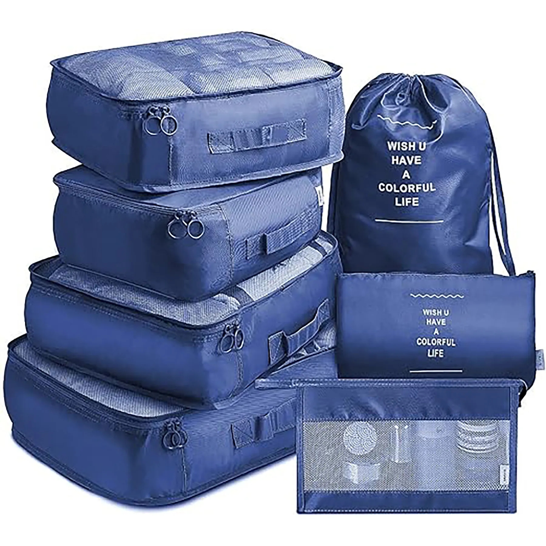 Travel Luggage Packing Organizers Set with Toiletry Bag 3
