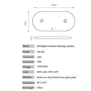 Coffee Mug coaster Wireless Charger 3