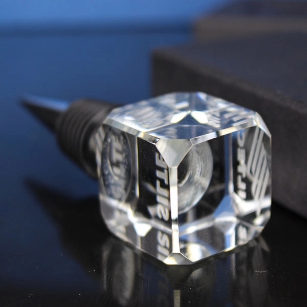 Crystal Square Wine Bottle Stopper 3