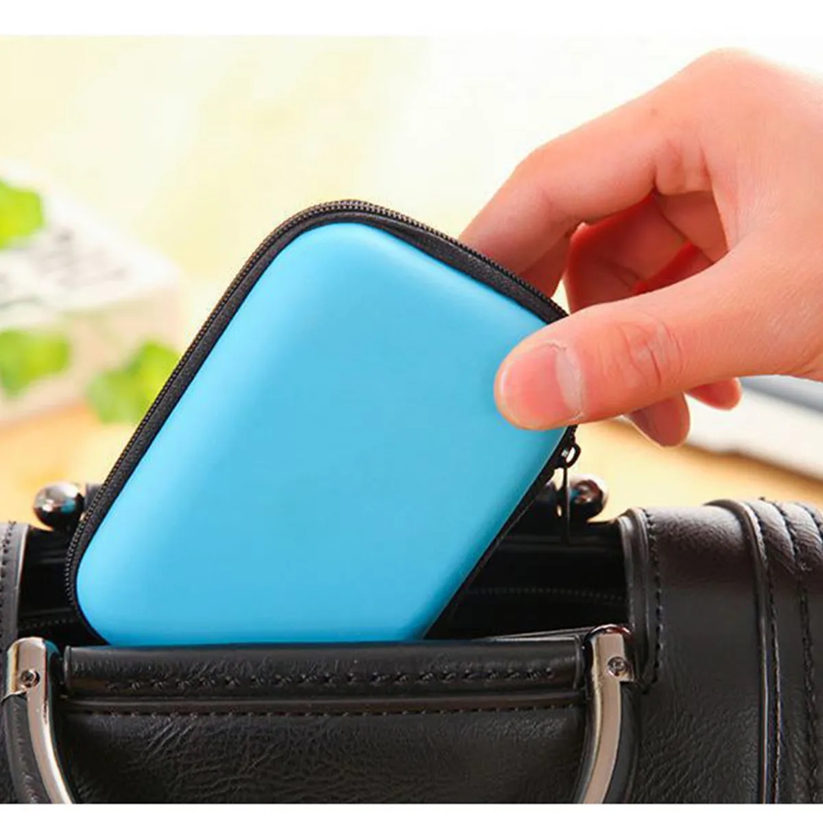 Portable Storage Bag Data Cable Charger Earphone Coin Purse 6
