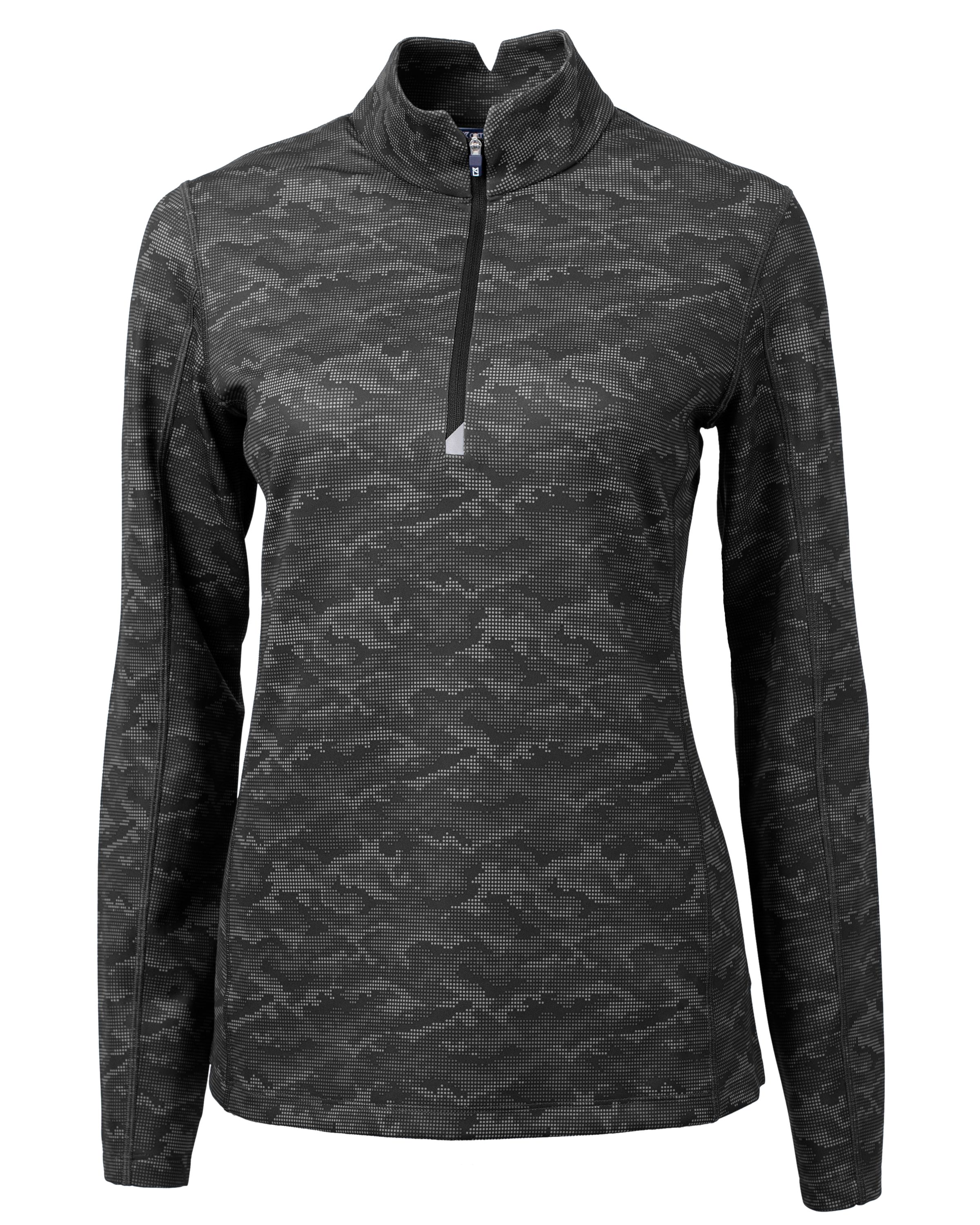 Traverse Stretch Eco Camo Print Quarter Zip Womens Pullover