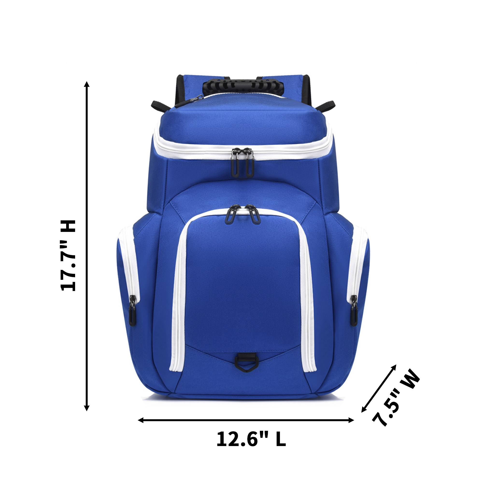 Polyester Basketball Training Backpack 12.6" x 7.5" x 17.7" 4