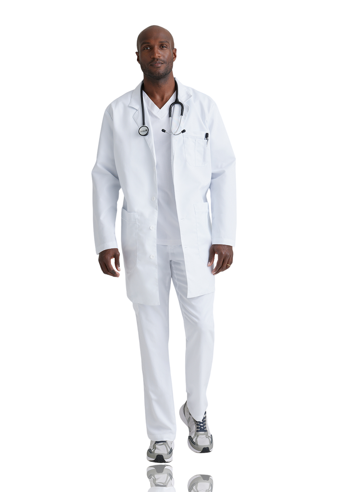 Grey's Anatomy Classic - Men's Five-Pocket 37" Full-Length Noah Lab Coat 1