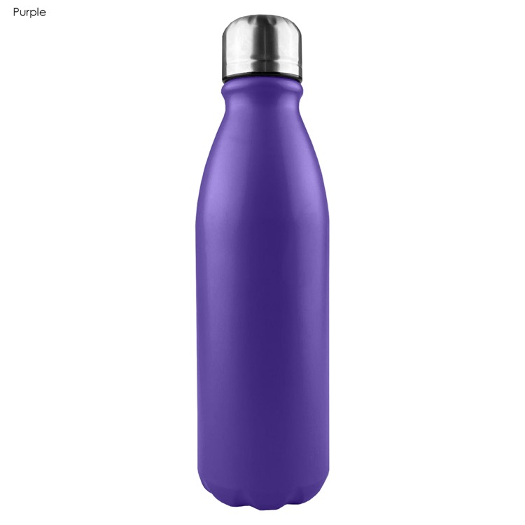 Komo Shiny Aluminium Drink Bottle Single Wall 24
