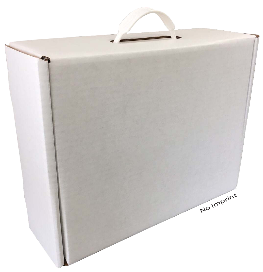12 1/4" x 9 1/2" x 4" - B-Flute Box with Handle 3