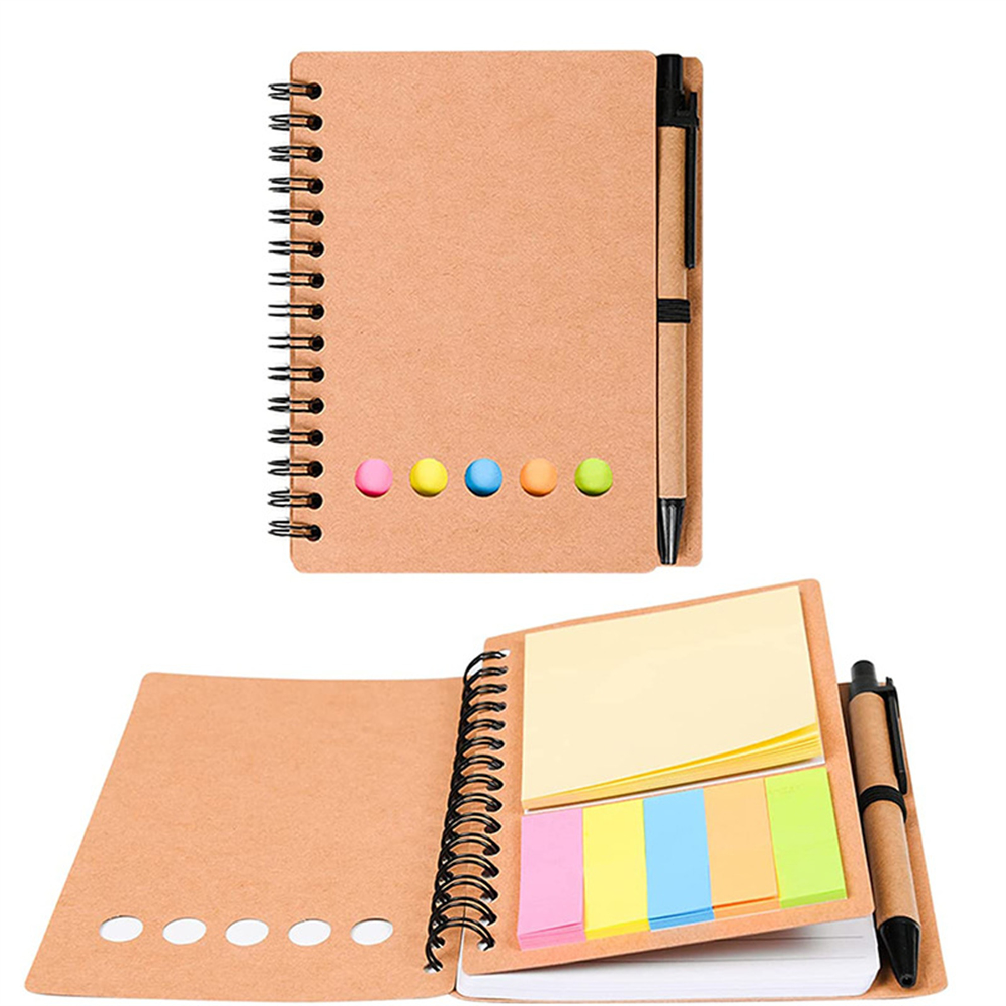 Motivational Circular Diary With Adhesive Notes 7