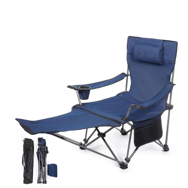 Foldable Camping Chair With Footrest 2