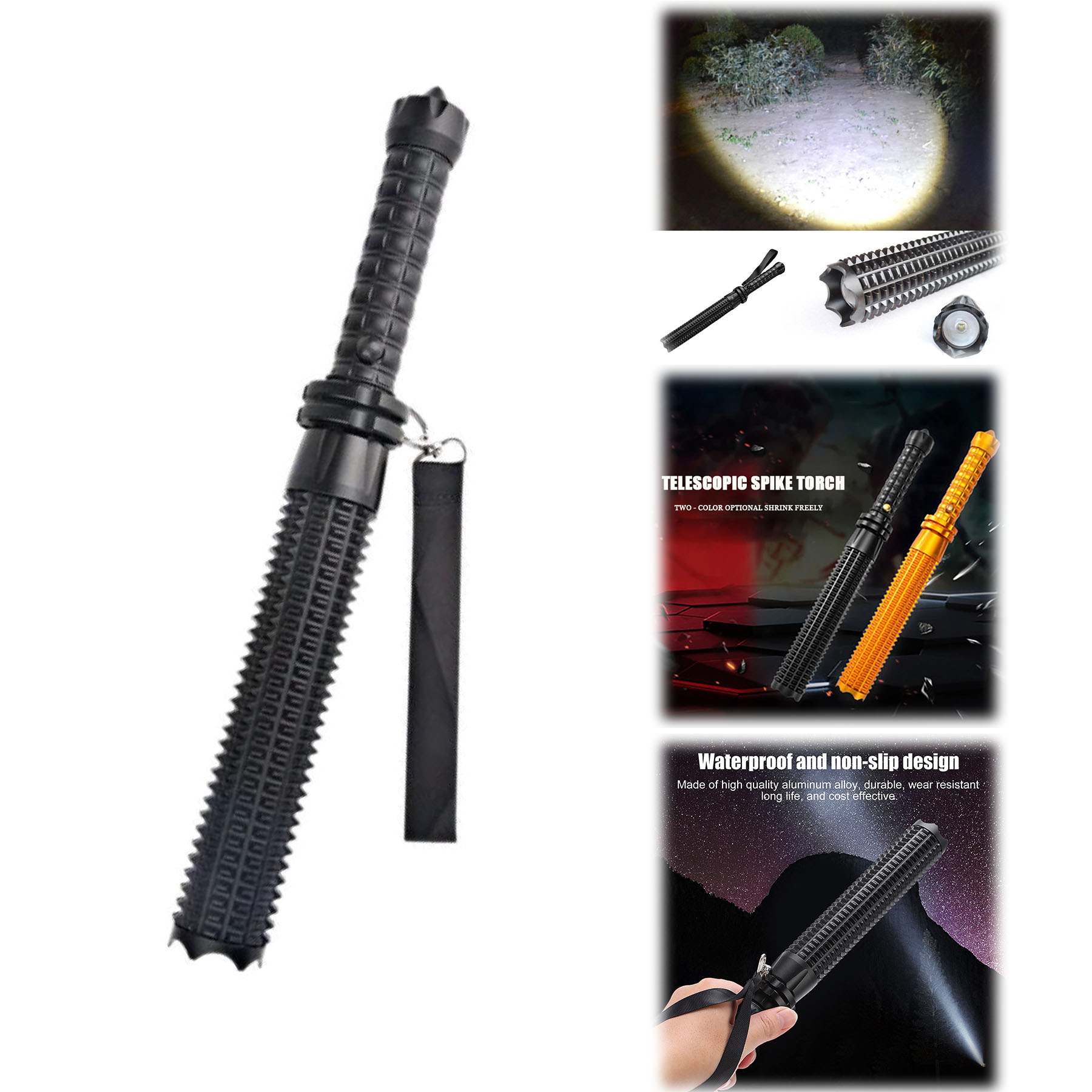 Super Bright Multifunctional Rechargeable Self Defense Flashlight 2