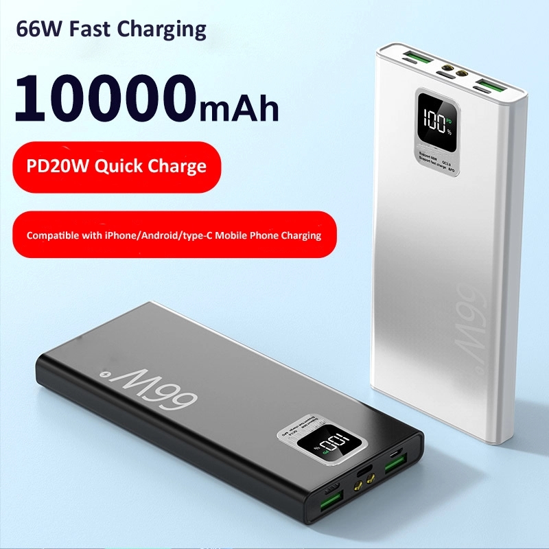 66W USB-C PD20W 10000mAh Super Fast Charging Power Bank 4