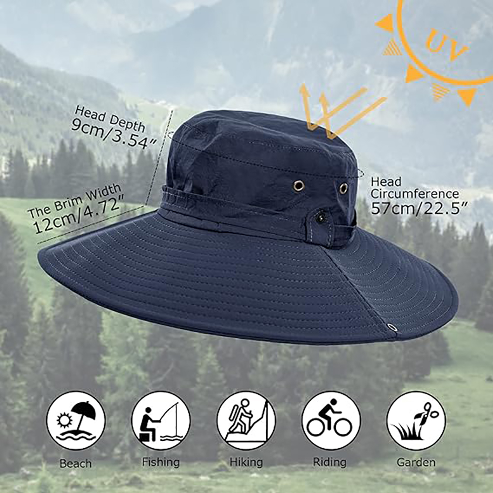 Waterproof Wide Brim Bucket Hat 6