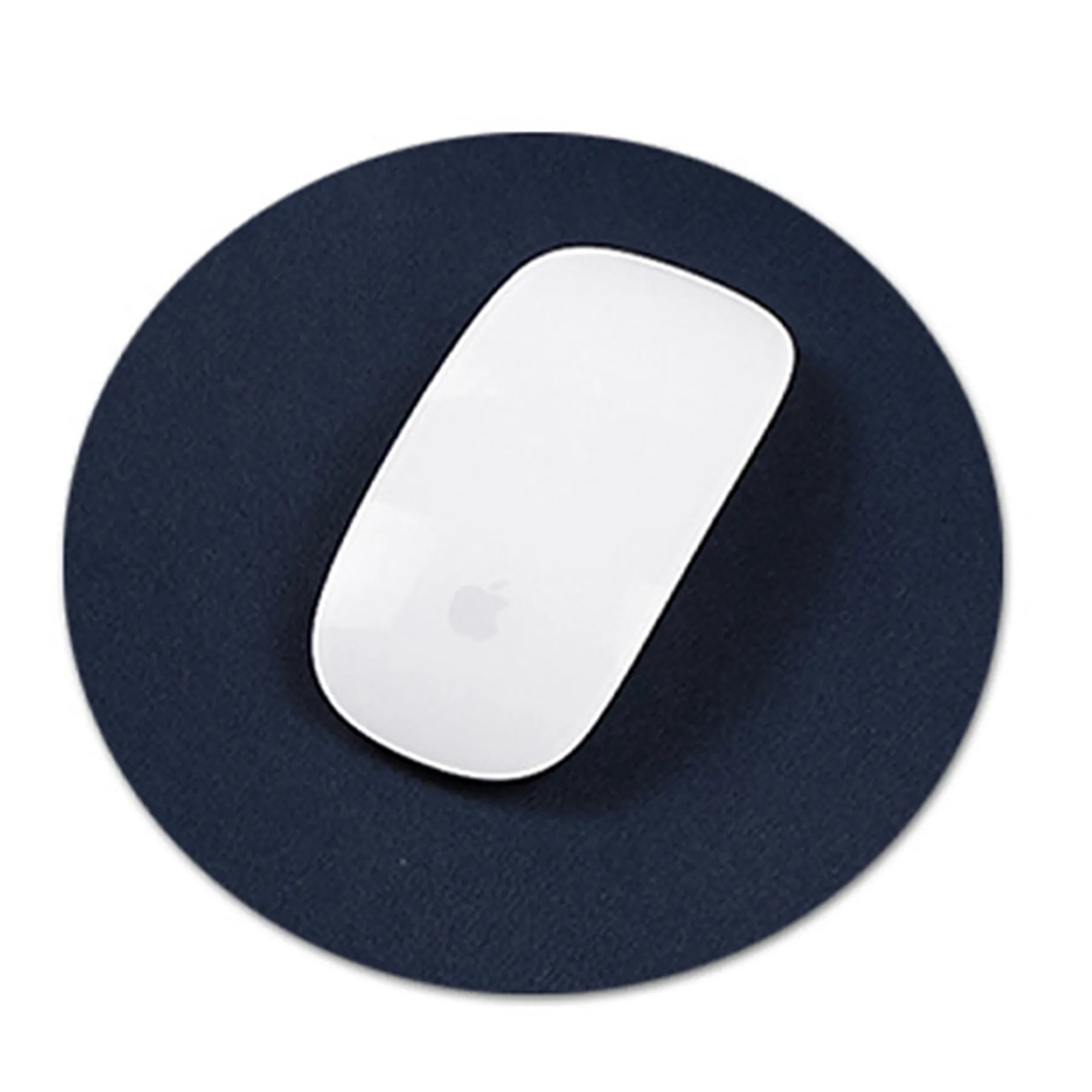 Leather Simple Round Mouse Pad 6