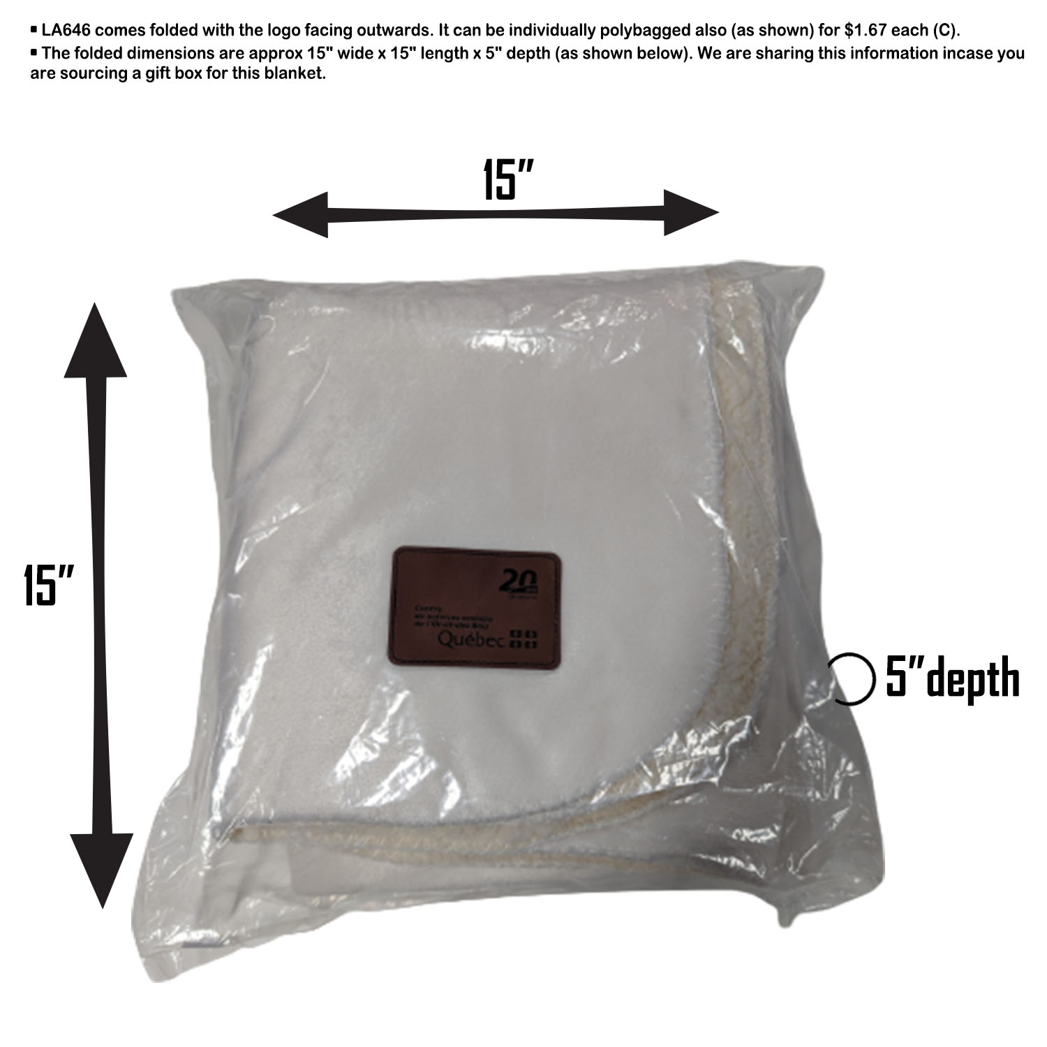 Sherpa Faux Wool Lined Micro Mink Throw, 50x60, with Lasered logo patch, NO SETUP CHARGE 11