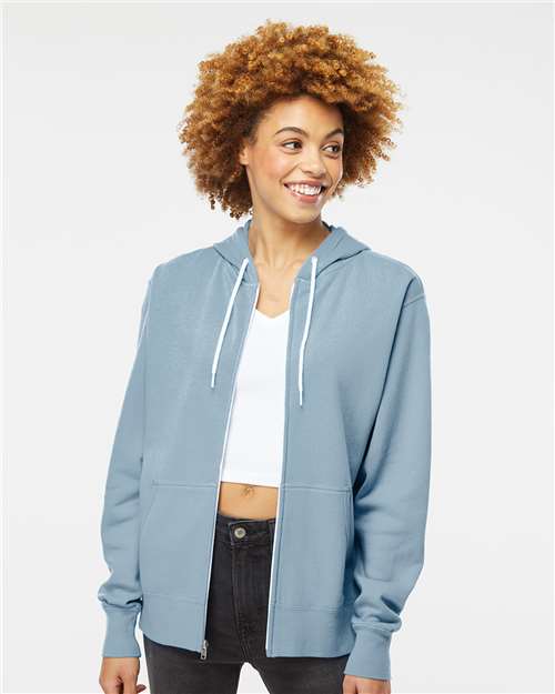 Unisex Lightweight Full-Zip Hooded Sweatshirt - AFX90UNZ 81