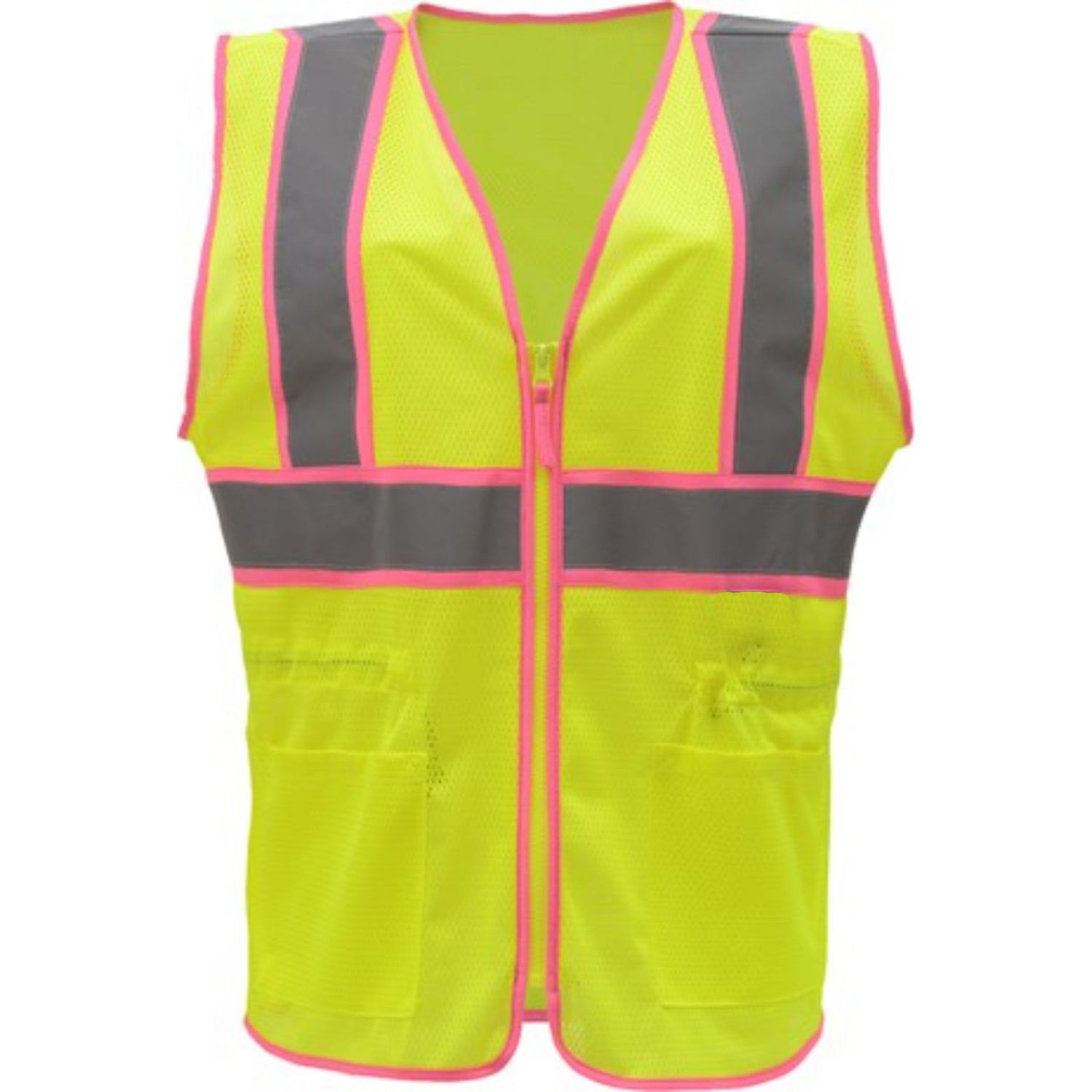 rPET Class 2 Lady Mesh Reflective Tape Safety Vest with 2 Pockets 2