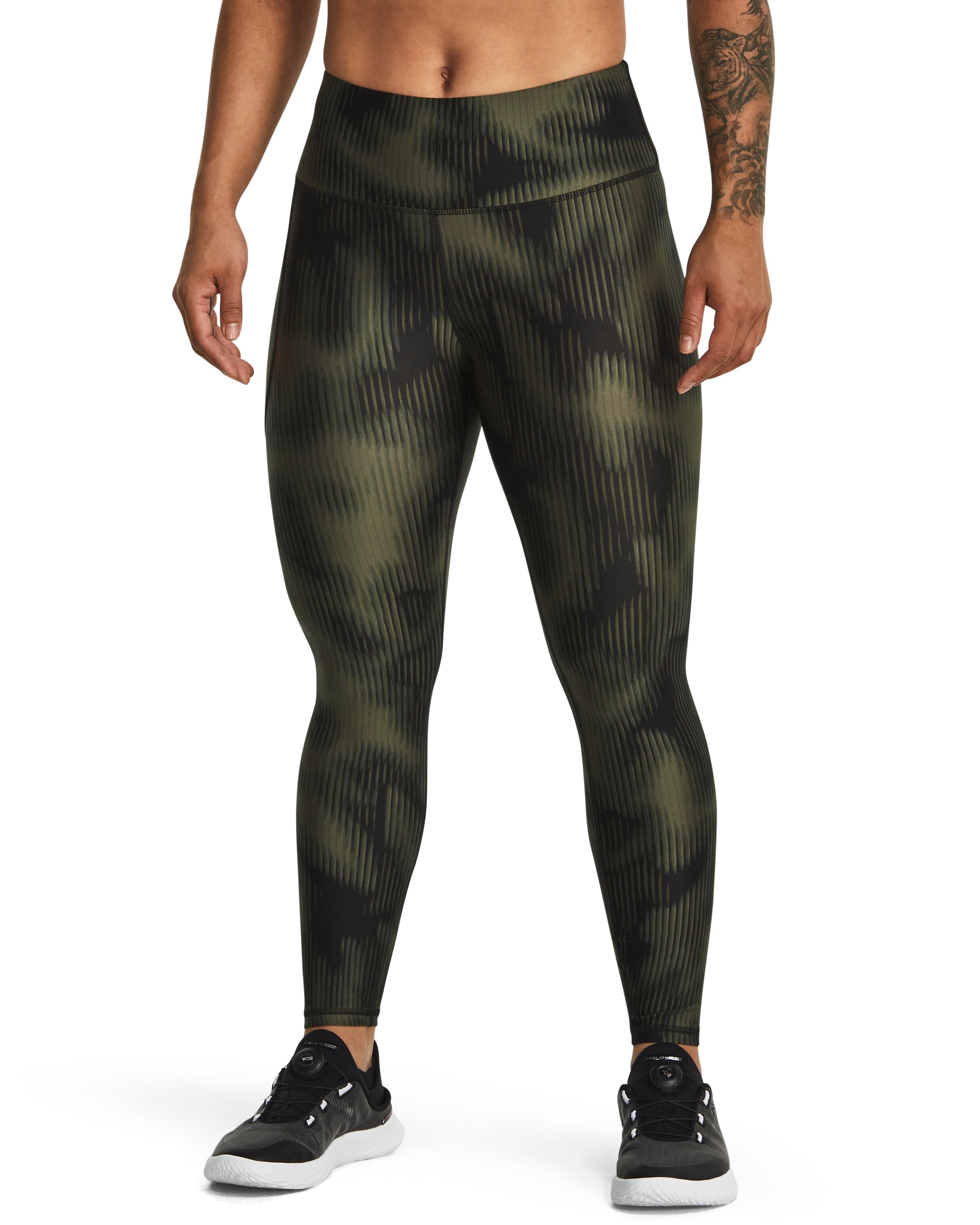HeatGear No-Slip Waistband Printed Women's Ankle Leggings 15