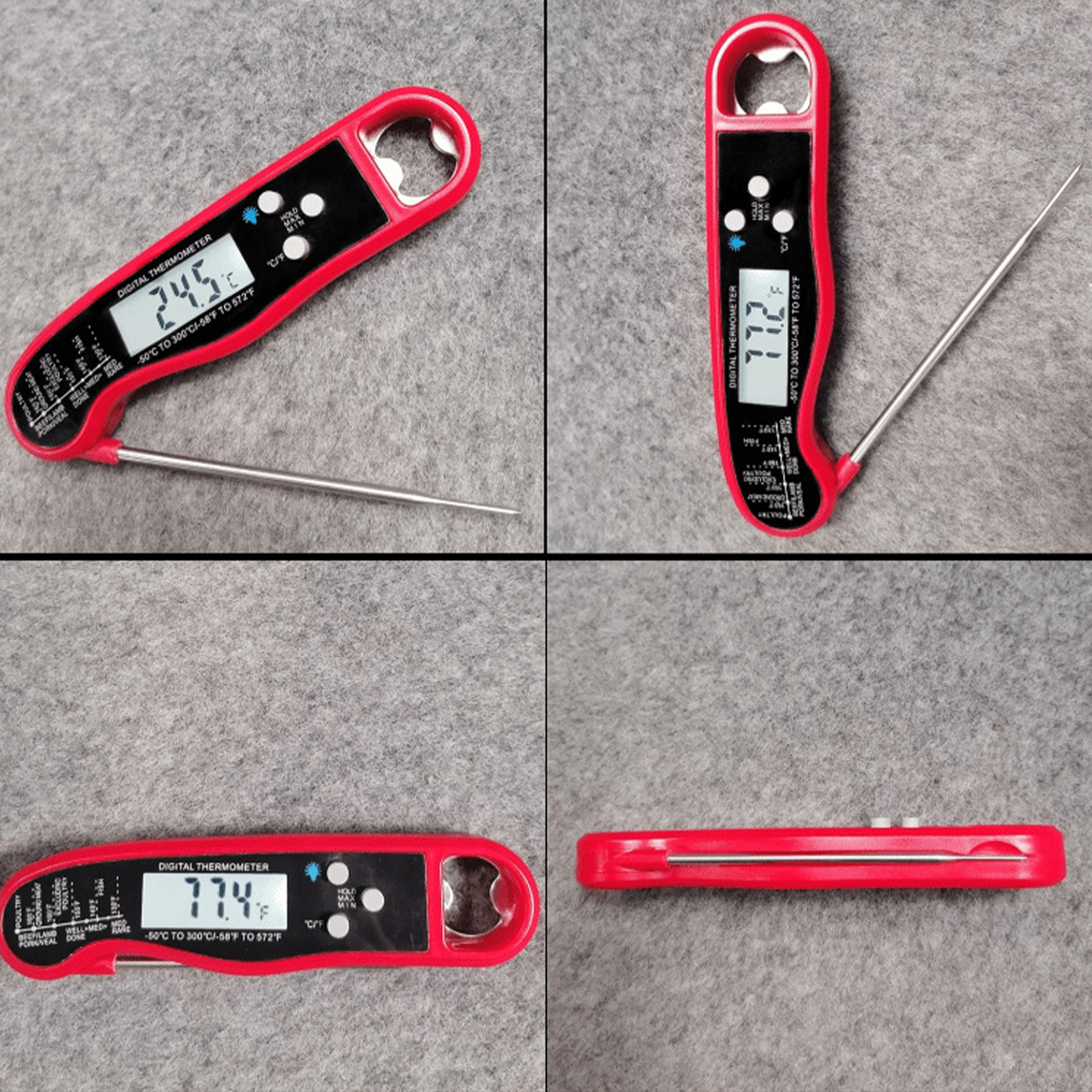 Abs Folding Barbecue Thermometer 7