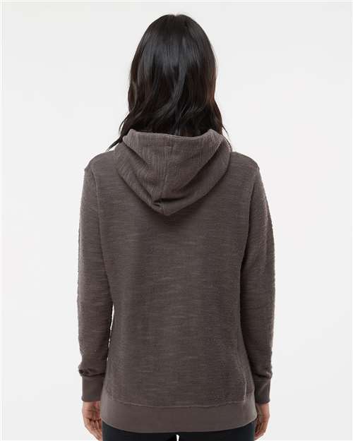 Women's French Terry Sport Lace Scuba Hooded Sweatshirt - 8694 4