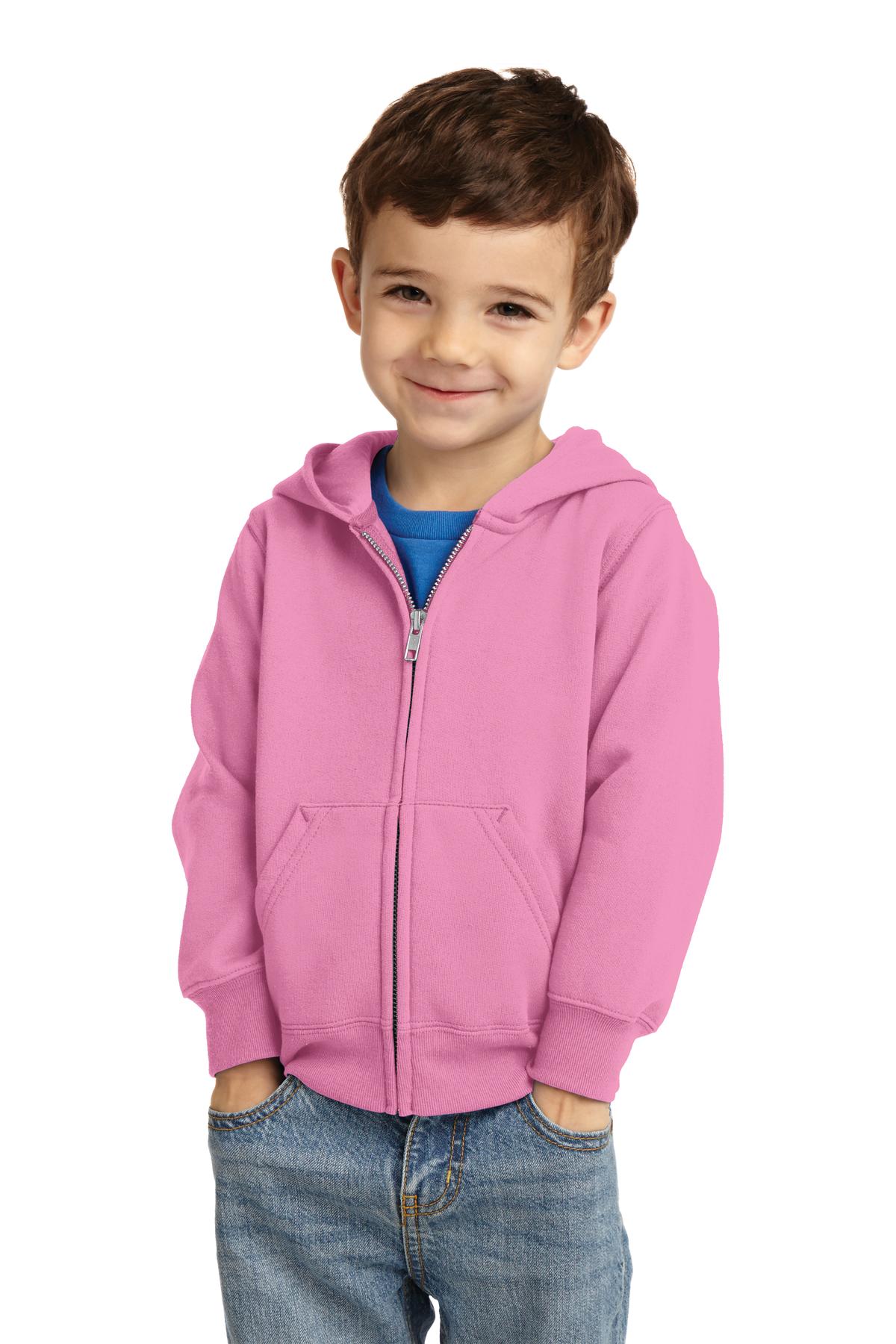 Port & Co Toddler Core Fleece Full-Zip Hooded Sweatshirt. CAR78TZH 40