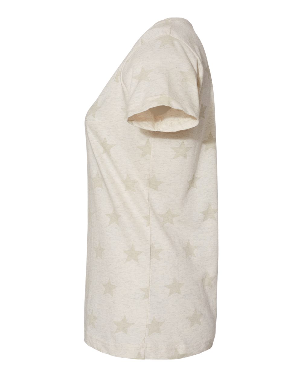 Women's Star Print Scoop Neck Tee - 3629 25
